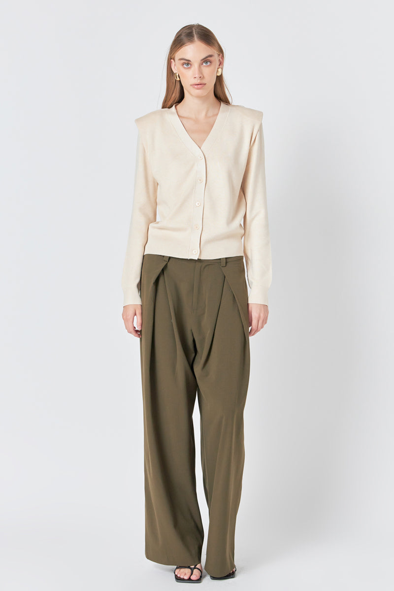 GREY LAB - V-Neck Cardigan - SWEATERS & KNITS available at Objectrare