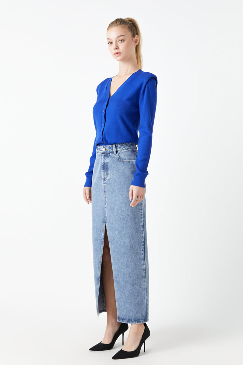 GREY LAB - V-Neck Cardigan - SWEATERS & KNITS available at Objectrare