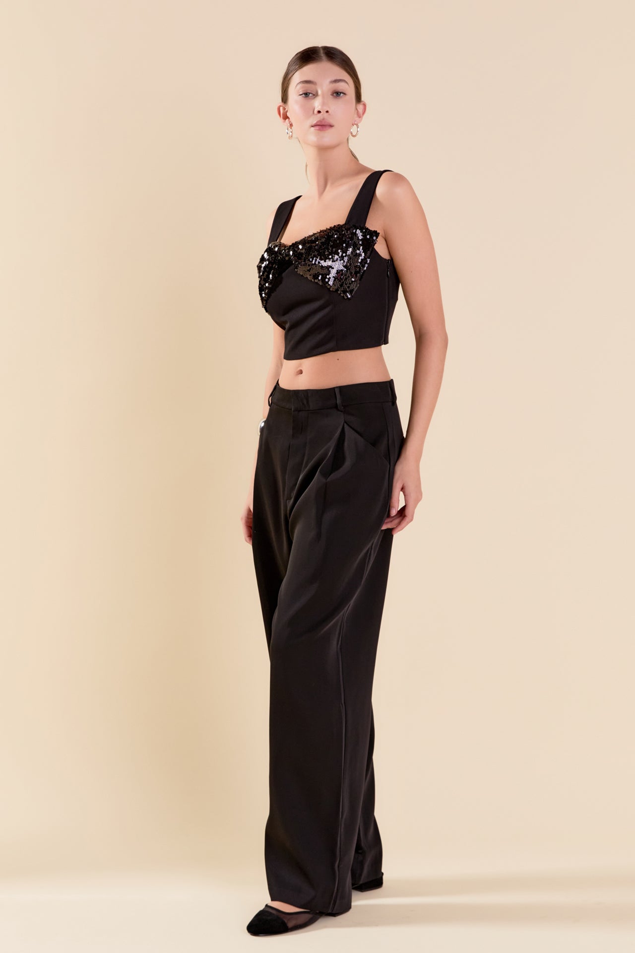 ENDLESS ROSE - Sequin Bow Top - TOPS available at Objectrare