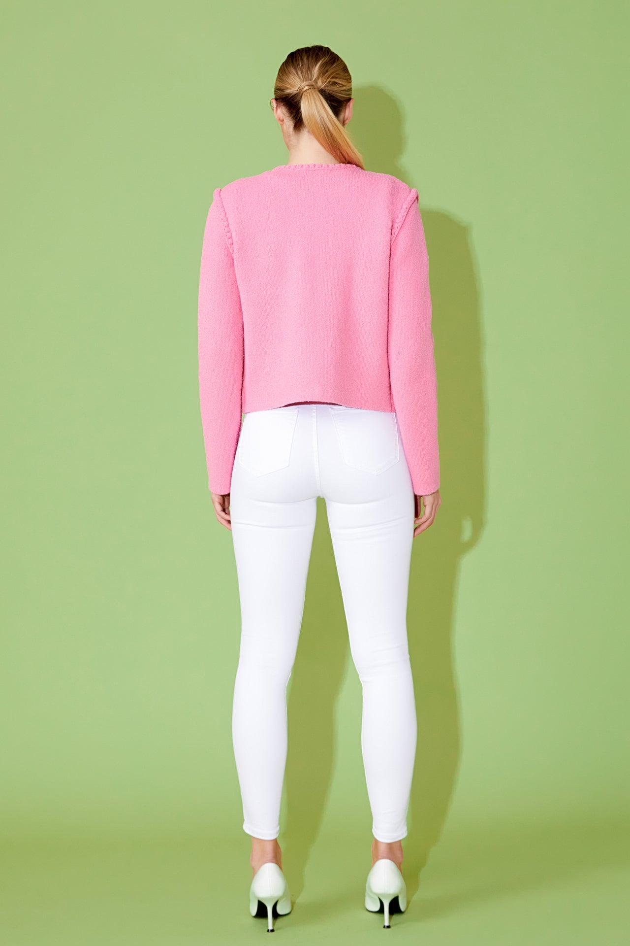 ENDLESS ROSE - Braided Knit Jacket - JACKETS available at Objectrare