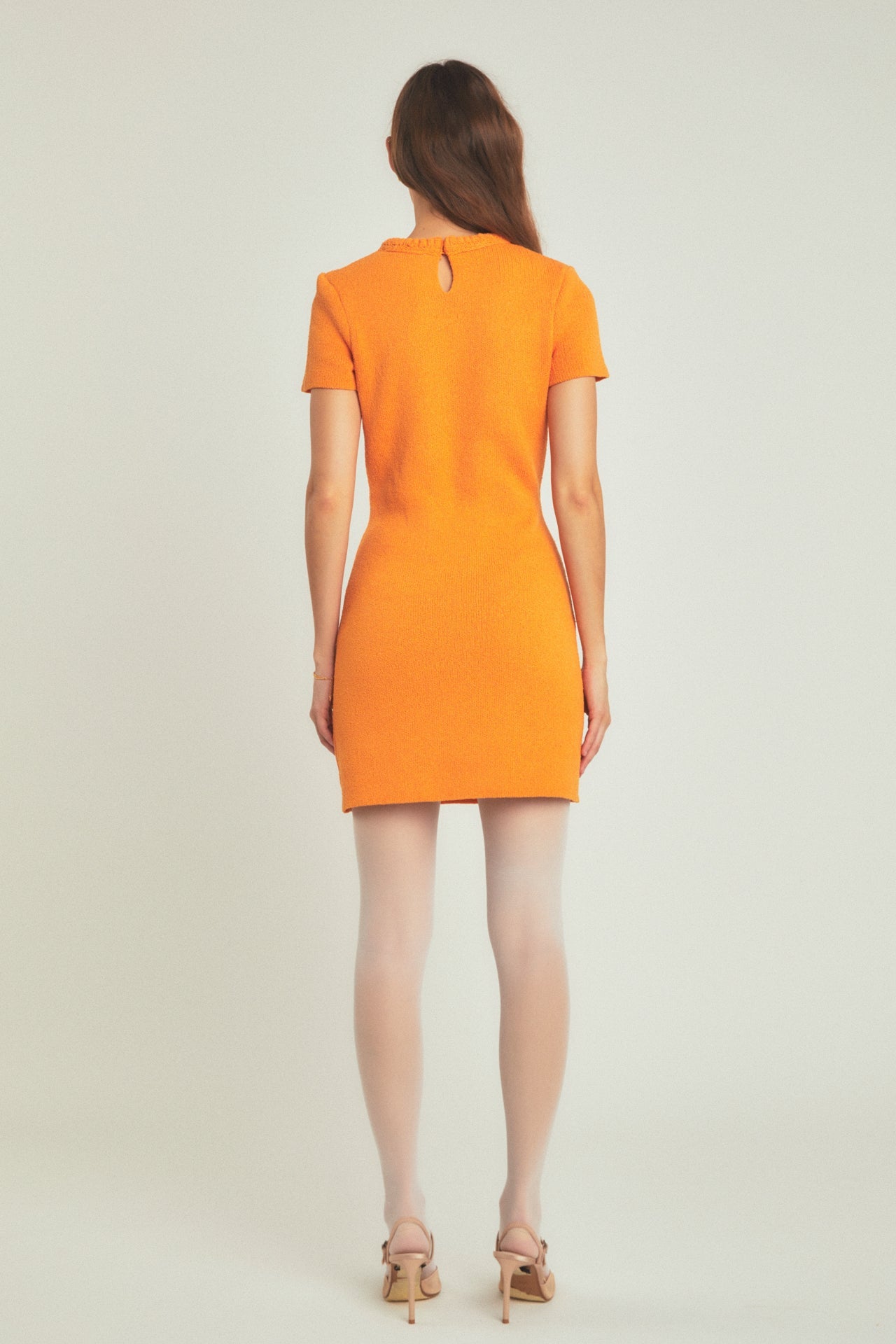 ENDLESS ROSE - Braided Mini Knit Dress - DRESSES available at Objectrare