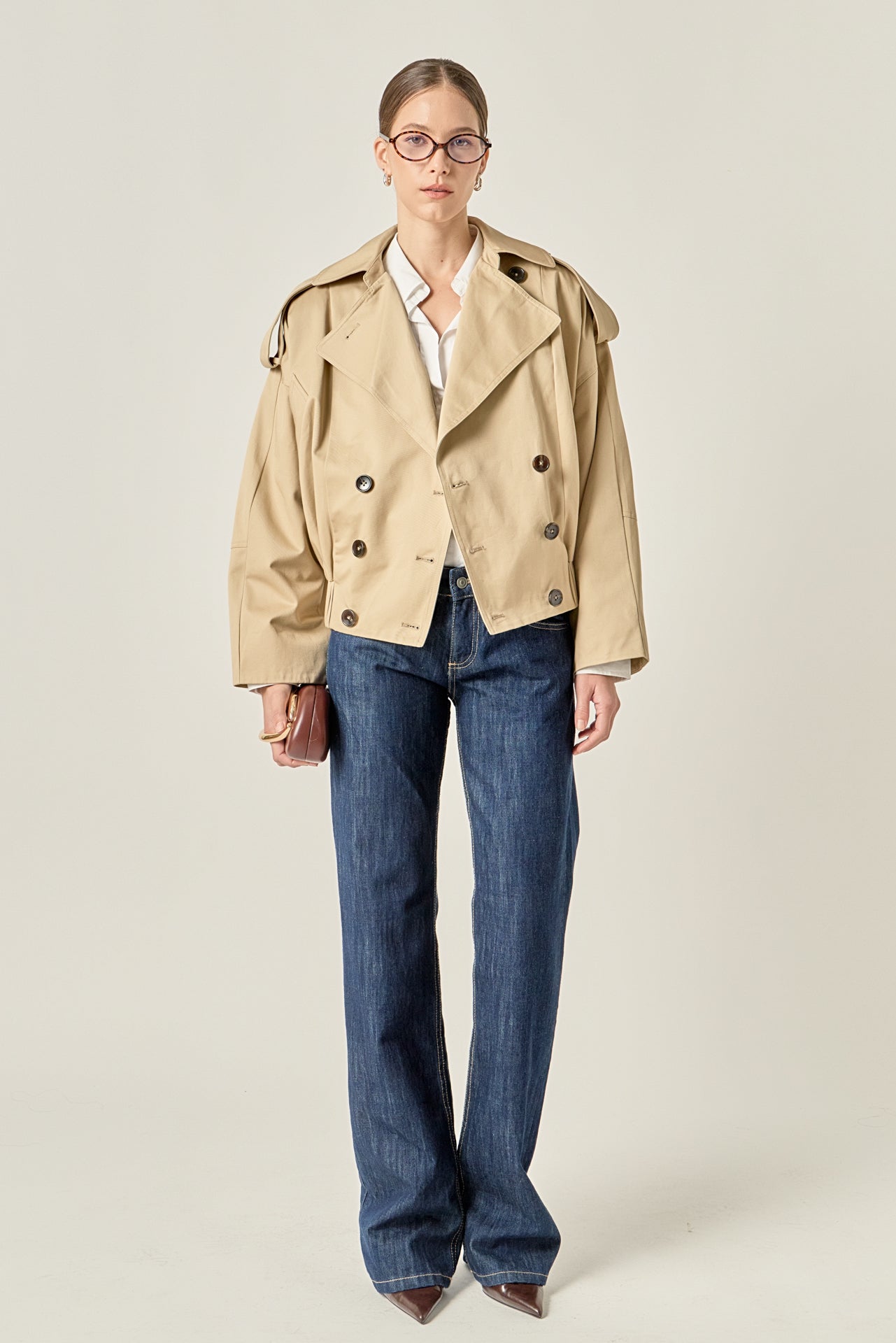 ENGLISH FACTORY - Trench Short Jacket - JACKETS available at Objectrare