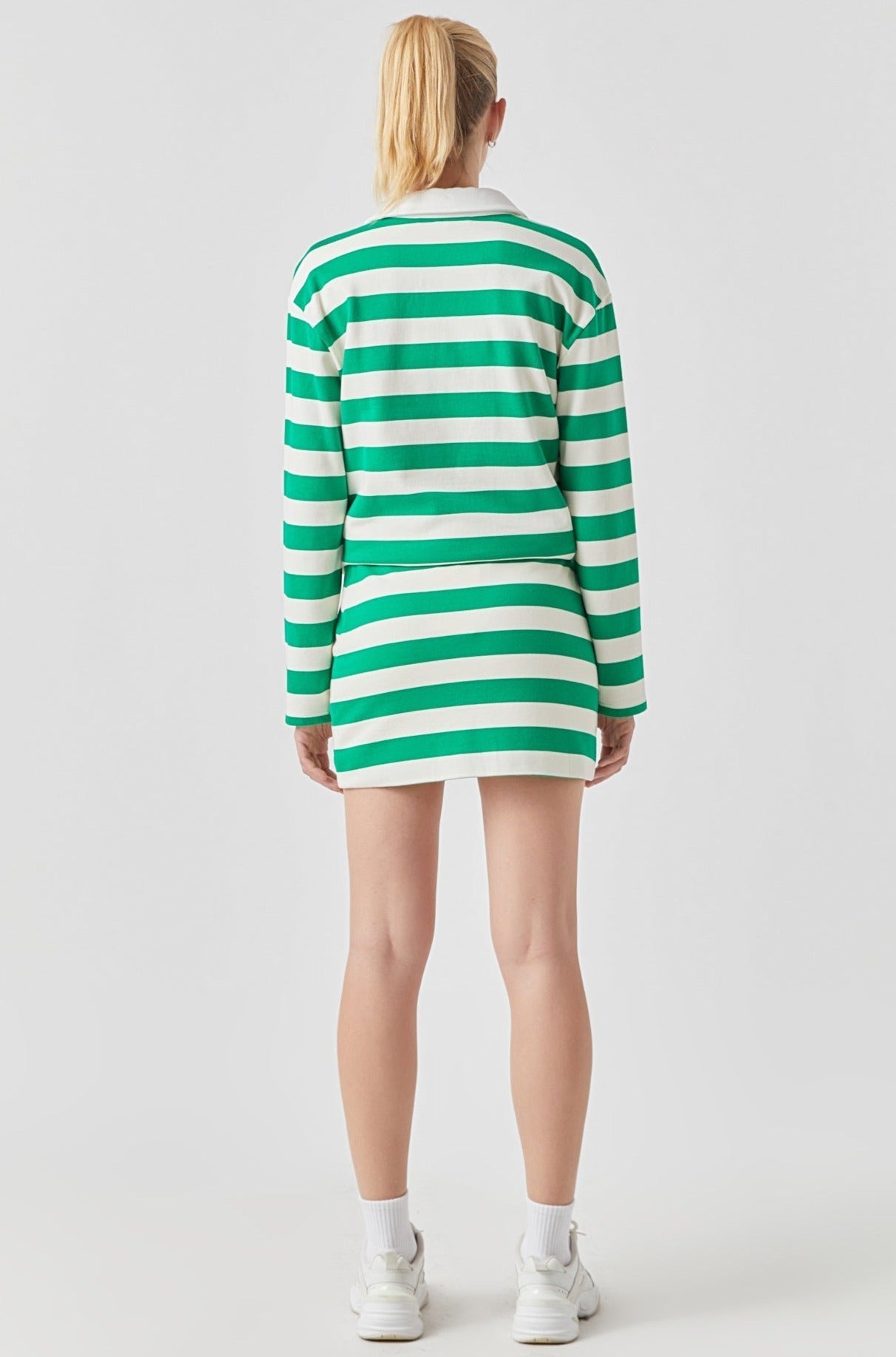 GREY LAB - Stripe Terry Skirt - SKIRTS available at Objectrare