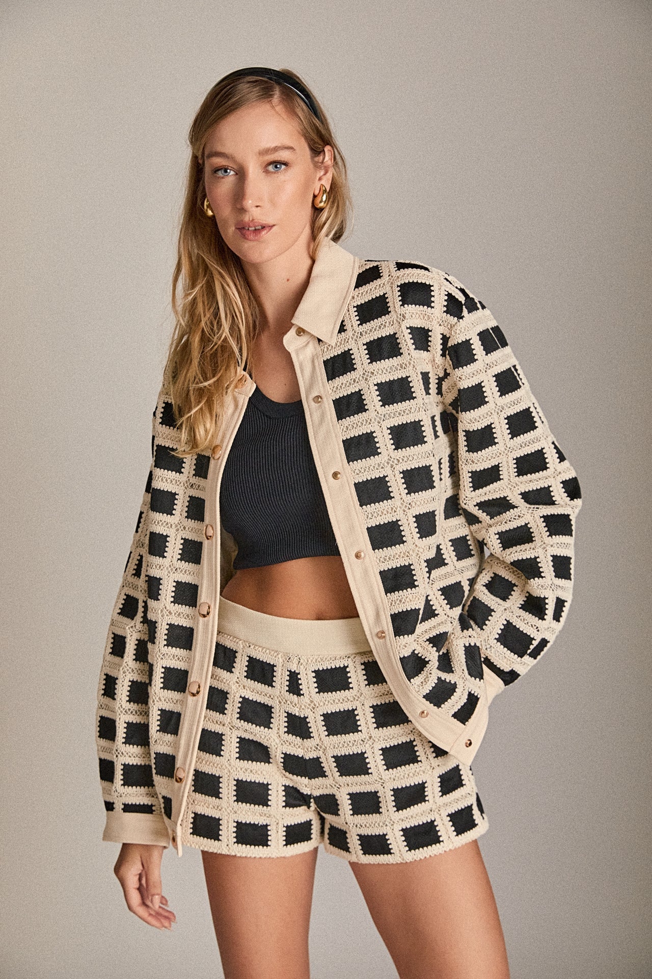 Crocheted Oversized Shirt
