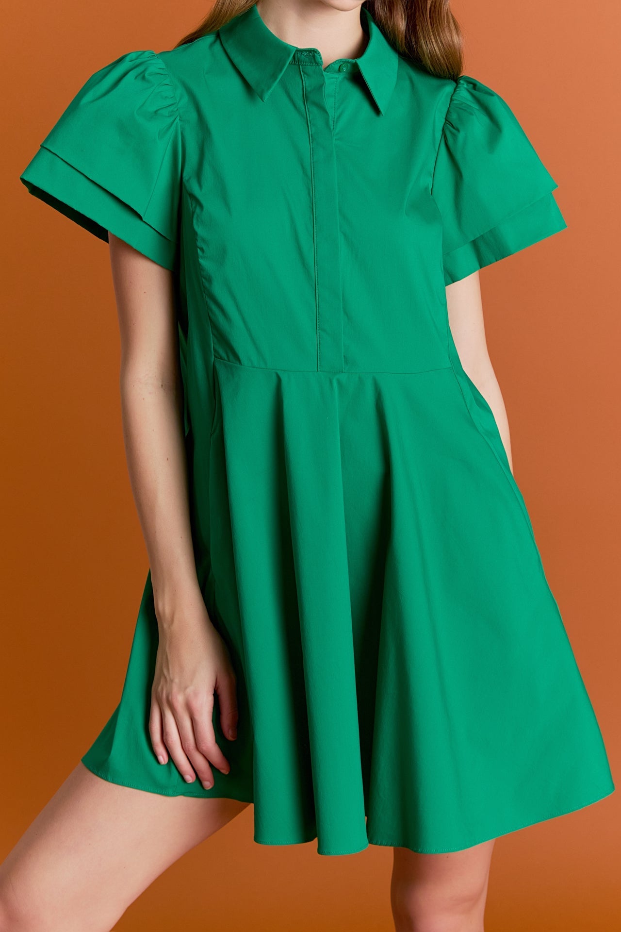 ENGLISH FACTORY - Peplum Shirt Mini Dress - DRESSES available at Objectrare