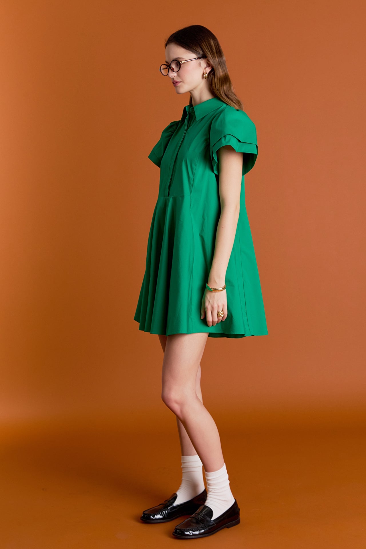 ENGLISH FACTORY - Peplum Shirt Mini Dress - DRESSES available at Objectrare