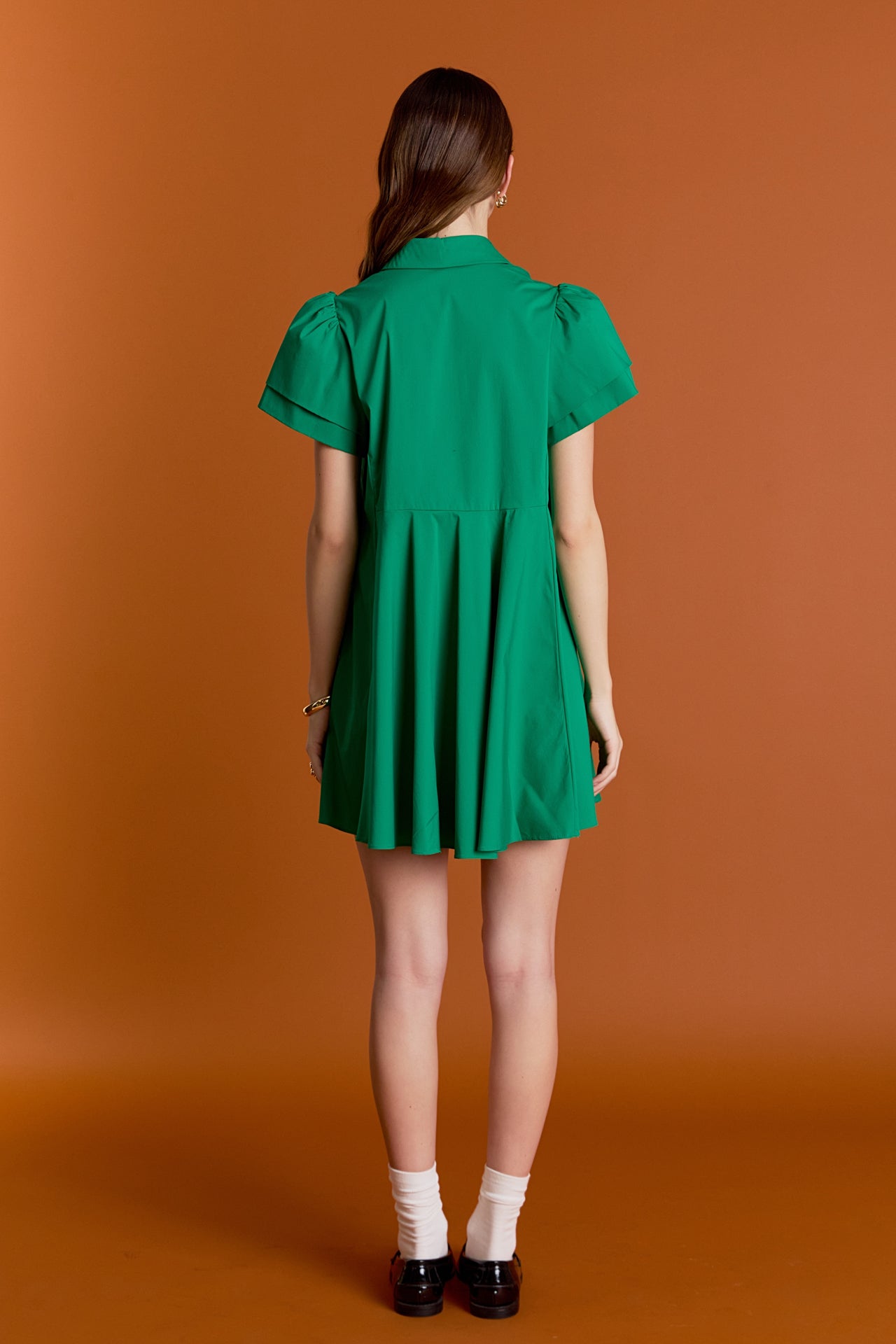 ENGLISH FACTORY - Peplum Shirt Mini Dress - DRESSES available at Objectrare