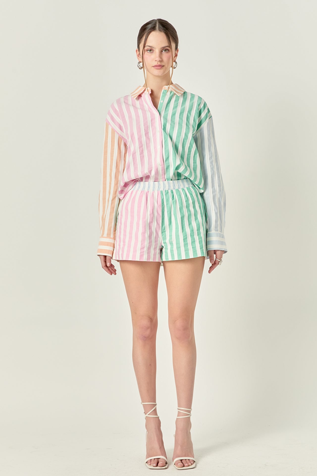Colorblock Stripe Shorts