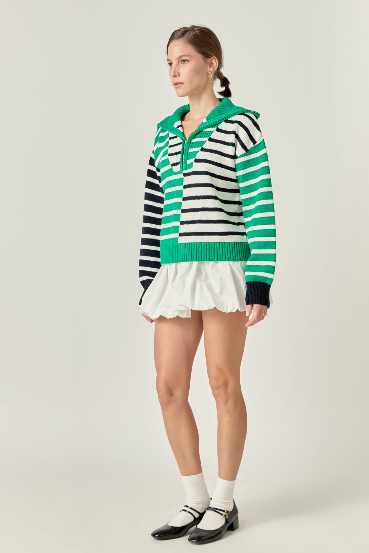 ENGLISH FACTORY - Multi Stripe Knit - SWEATERS & KNITS available at Objectrare