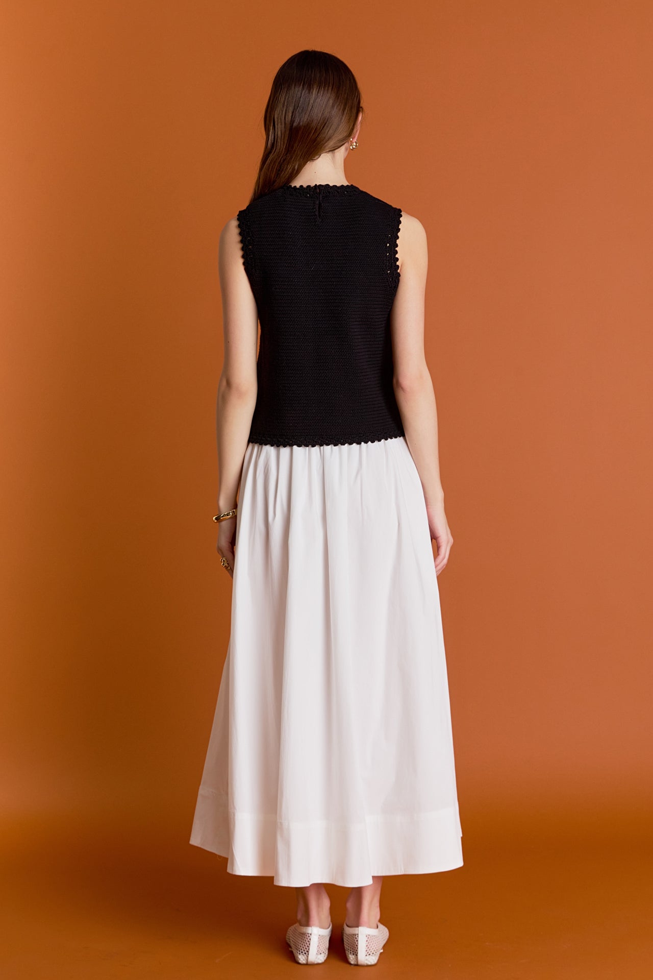 ENGLISH FACTORY - Sleeveless Knit Top - SWEATERS & KNITS available at Objectrare