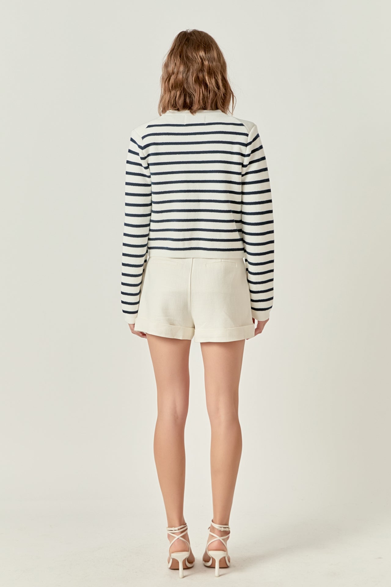 ENGLISH FACTORY - Margot Stripe Cardigan - SWEATERS & KNITS available at Objectrare