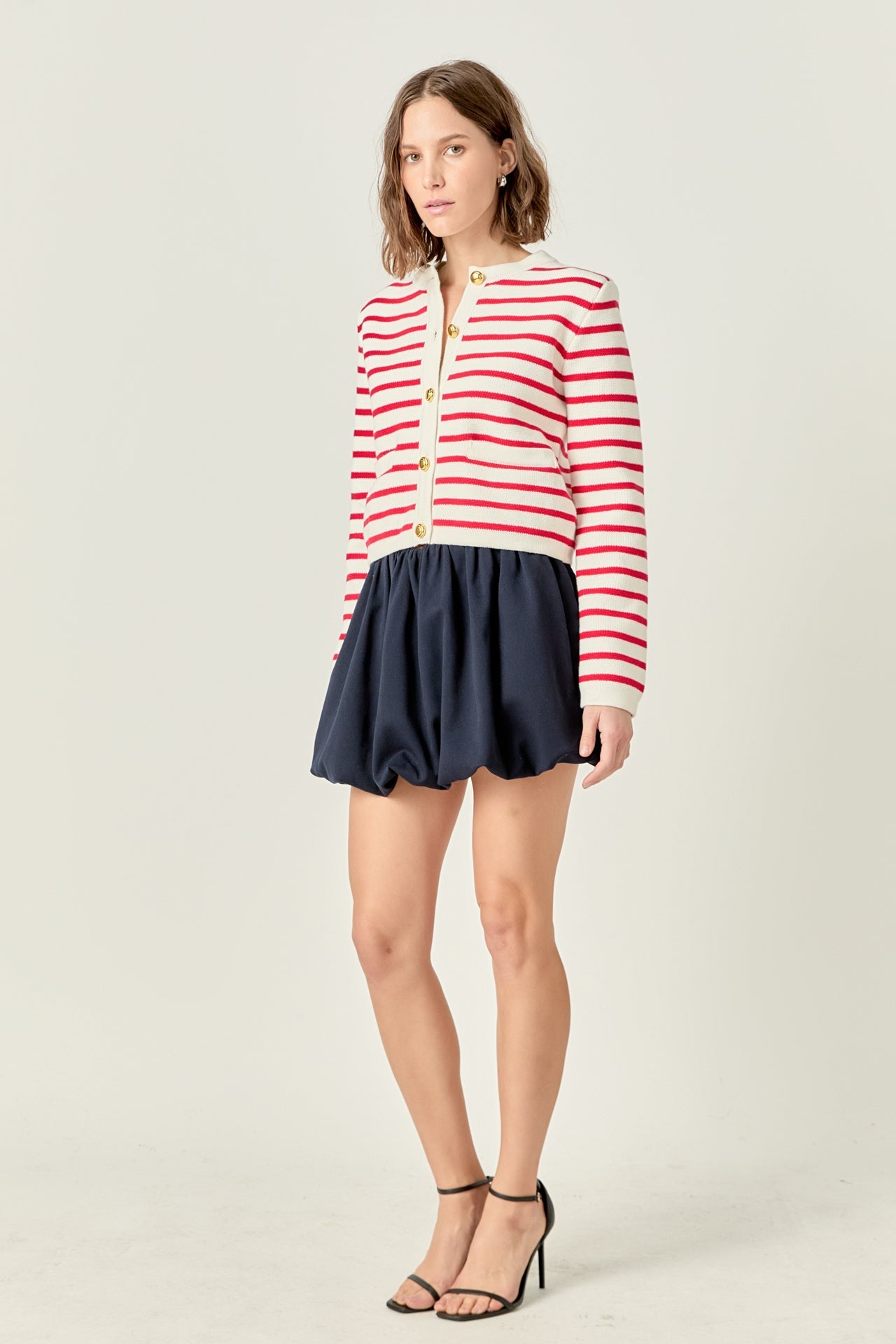 ENGLISH FACTORY - Stripe Cardigan - SWEATERS & KNITS available at Objectrare