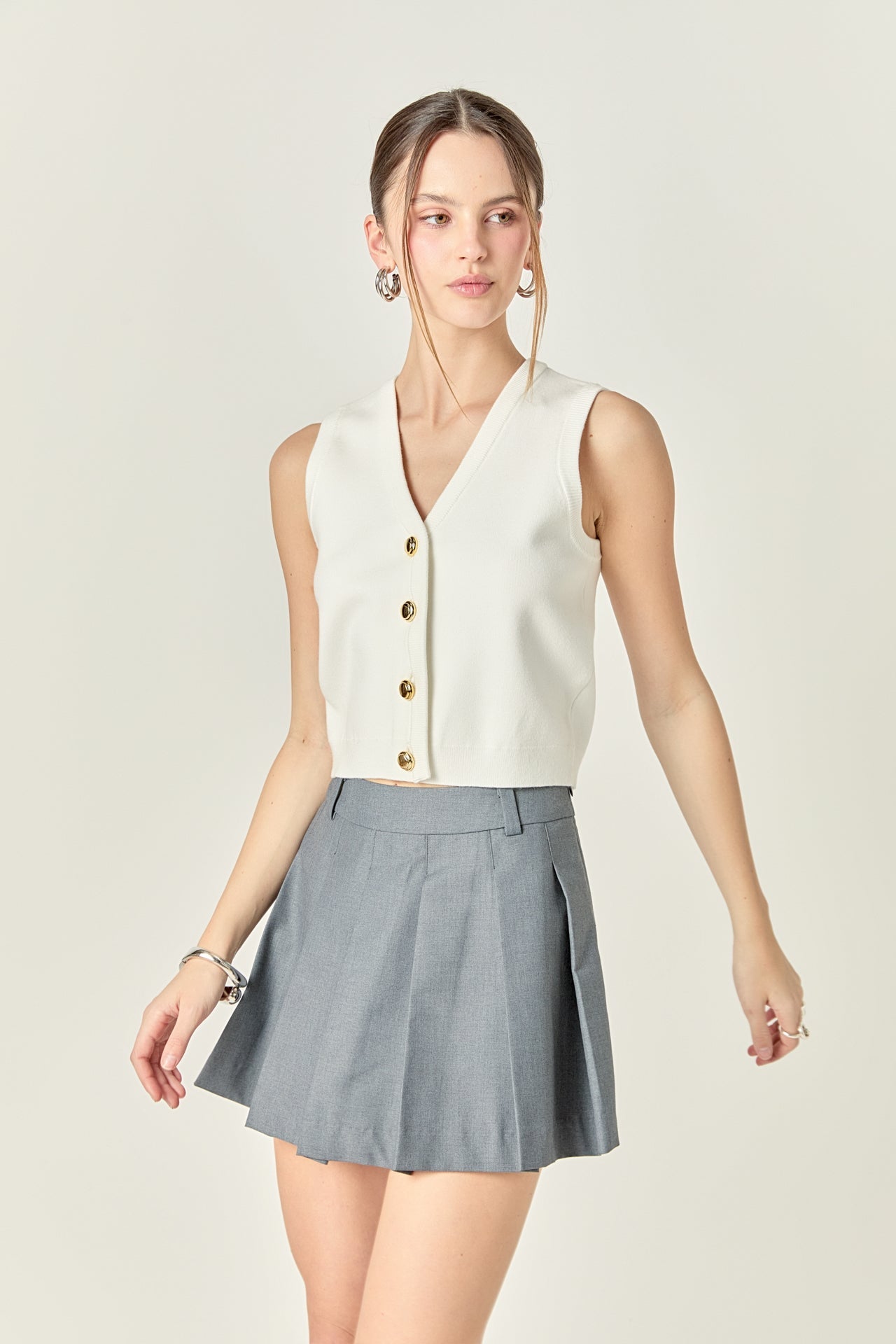 ENGLISH FACTORY - Knit Vest - TOPS available at Objectrare