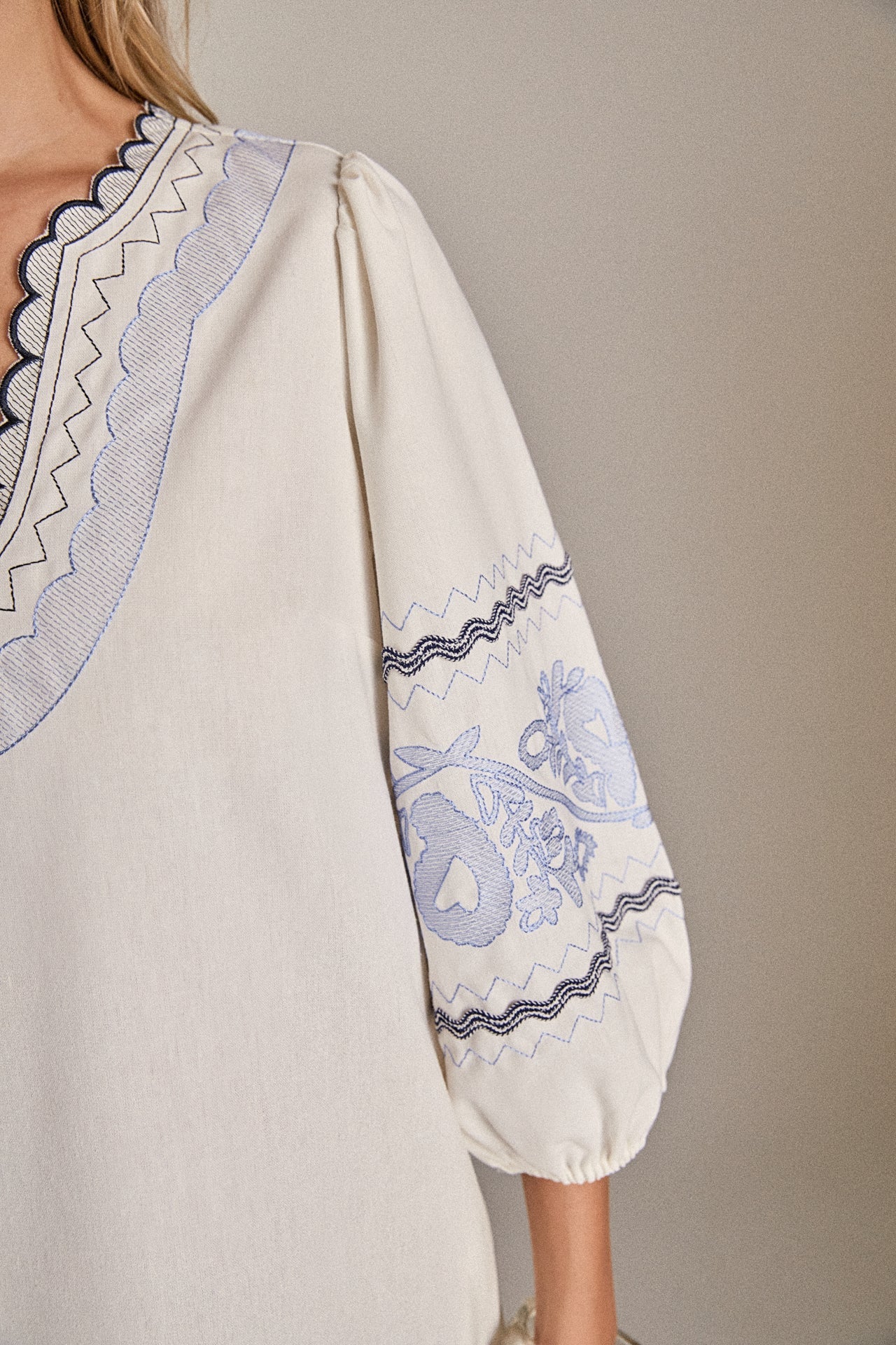 ENGLISH FACTORY - The Scallop Stitch Midi Dress - DRESSES available at Objectrare