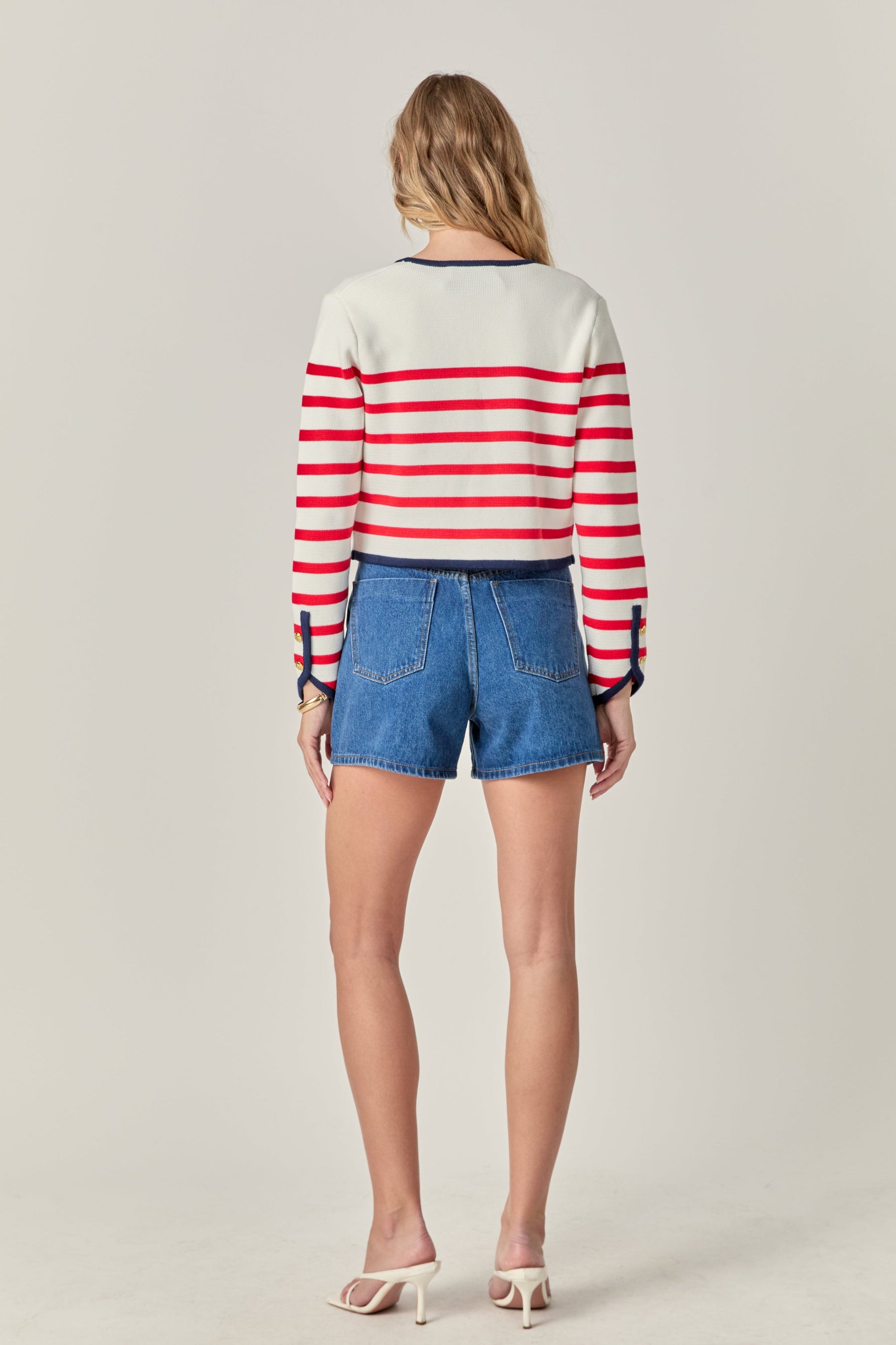 ENGLISH FACTORY - Stripe Cardigan - SWEATERS & KNITS available at Objectrare