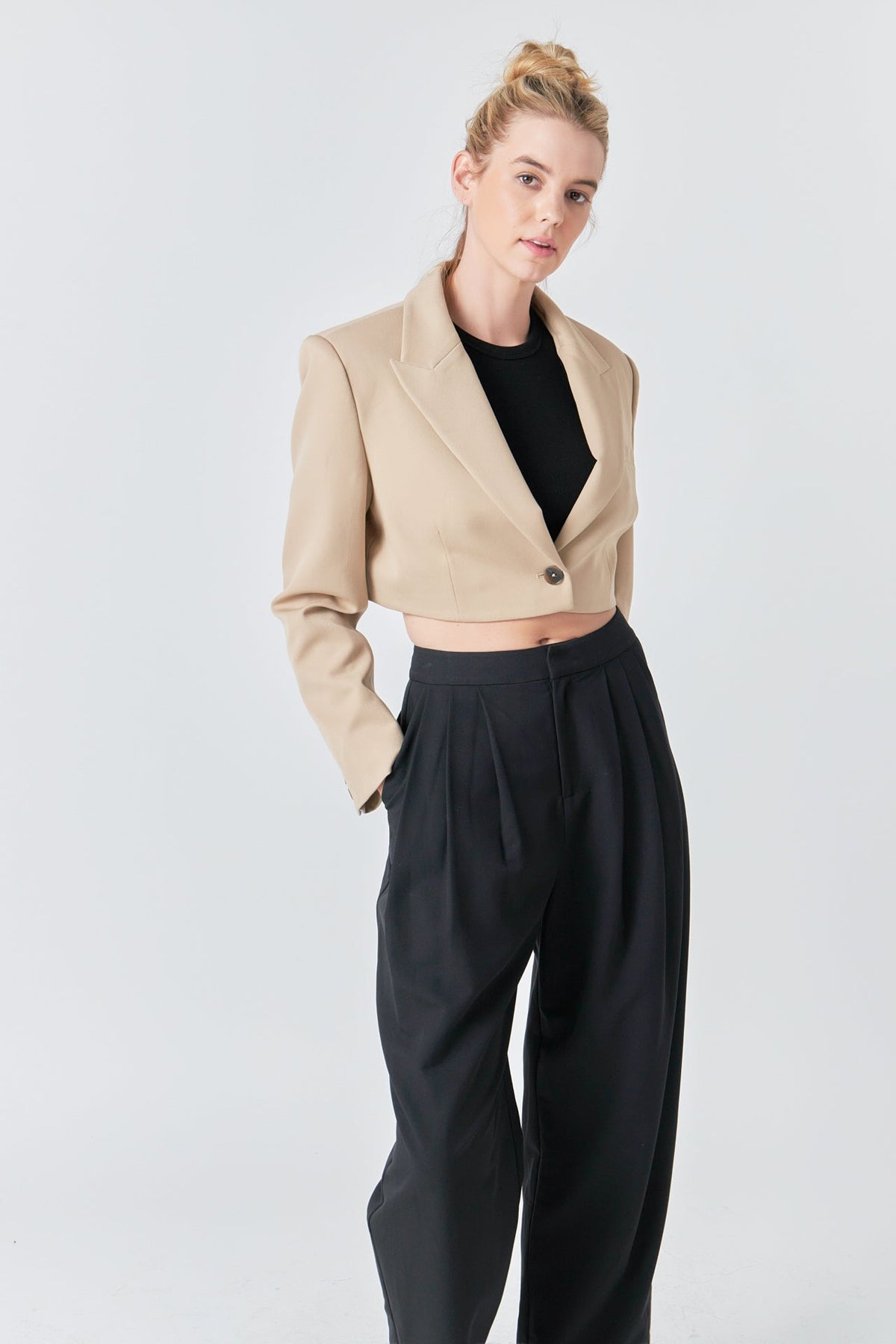 GREY LAB - Cropped Jacket - JACKETS available at Objectrare