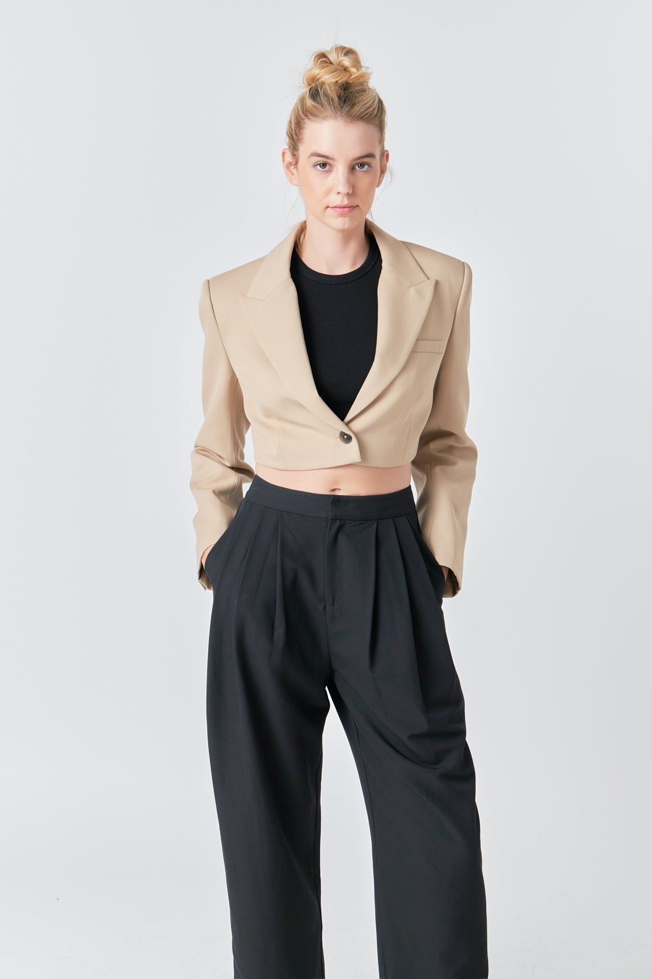 GREY LAB - Cropped Jacket - JACKETS available at Objectrare