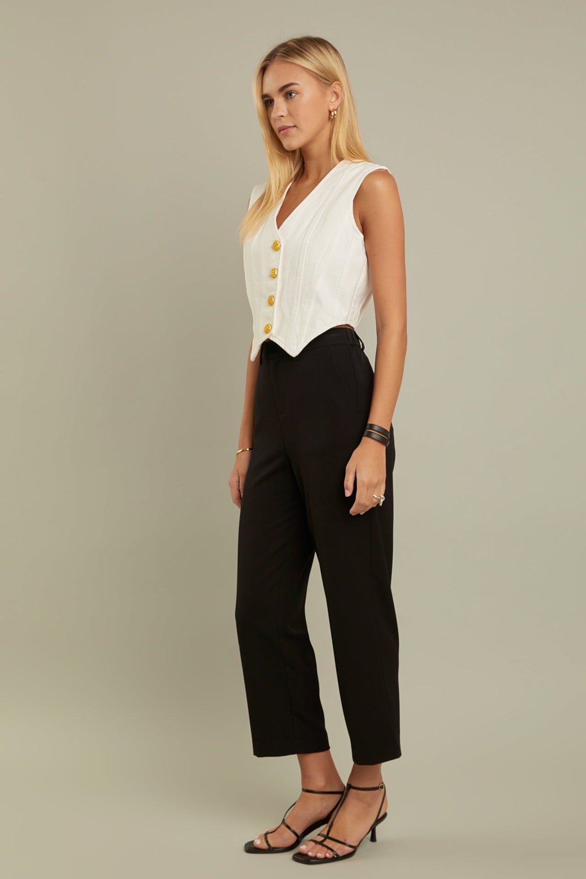 ENGLISH FACTORY - Denim Vest - TOPS available at Objectrare