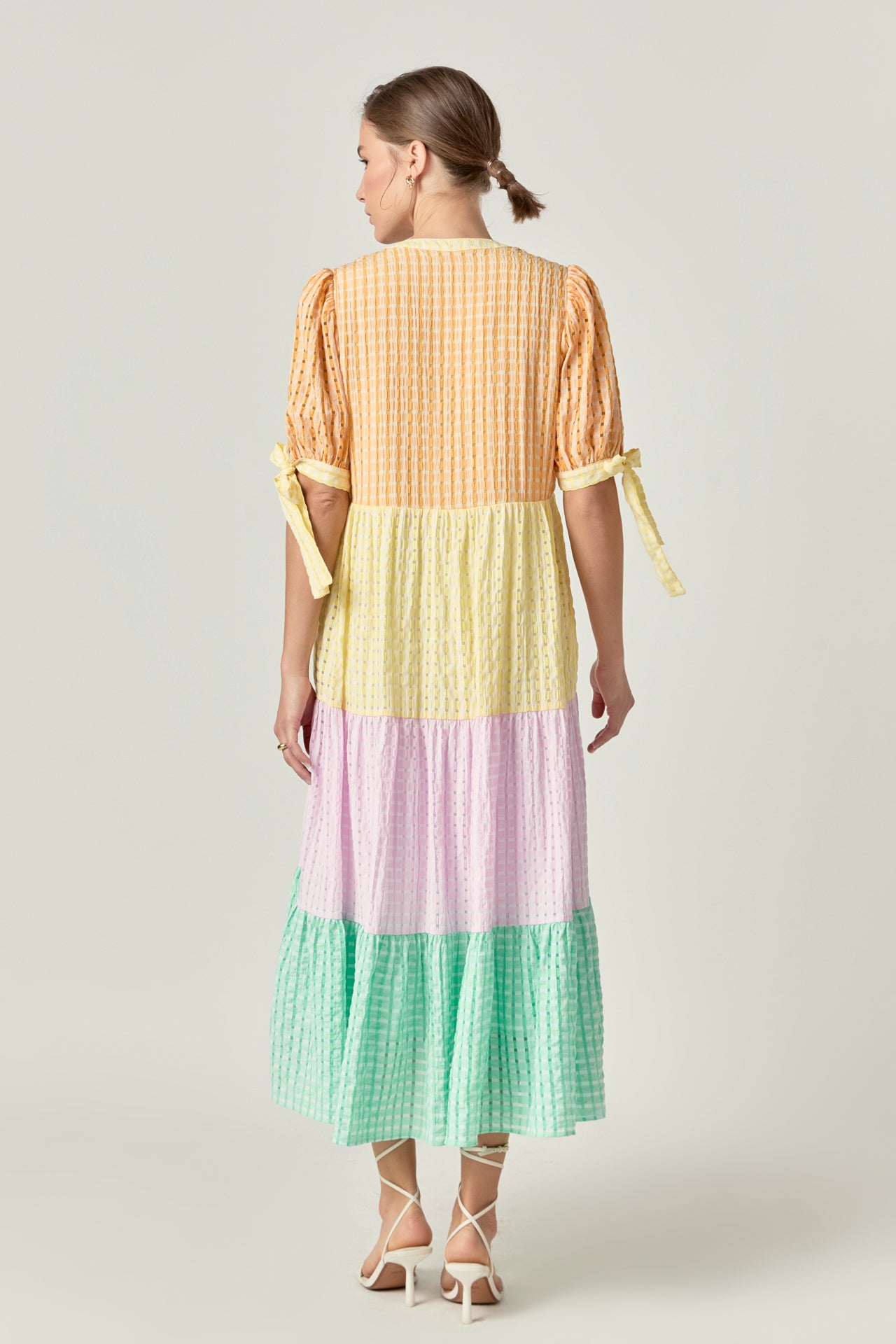 ENGLISH FACTORY - Color Block Midi Dress - DRESSES available at Objectrare