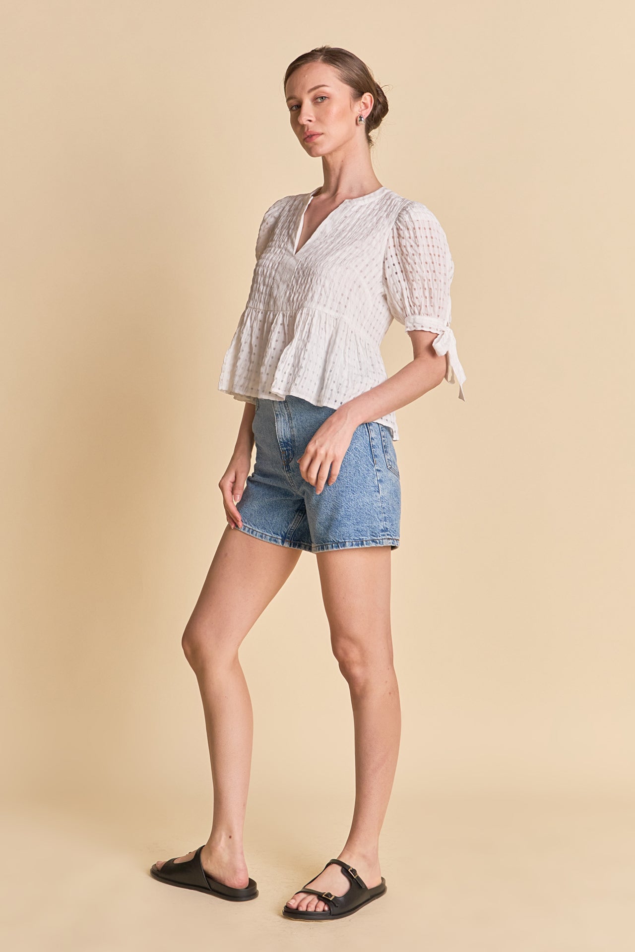 ENGLISH FACTORY - The Clara Peplum Top - TOPS available at Objectrare