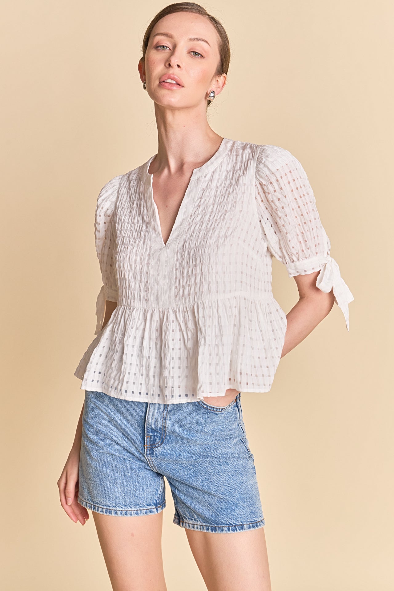 ENGLISH FACTORY - The Clara Peplum Top - TOPS available at Objectrare