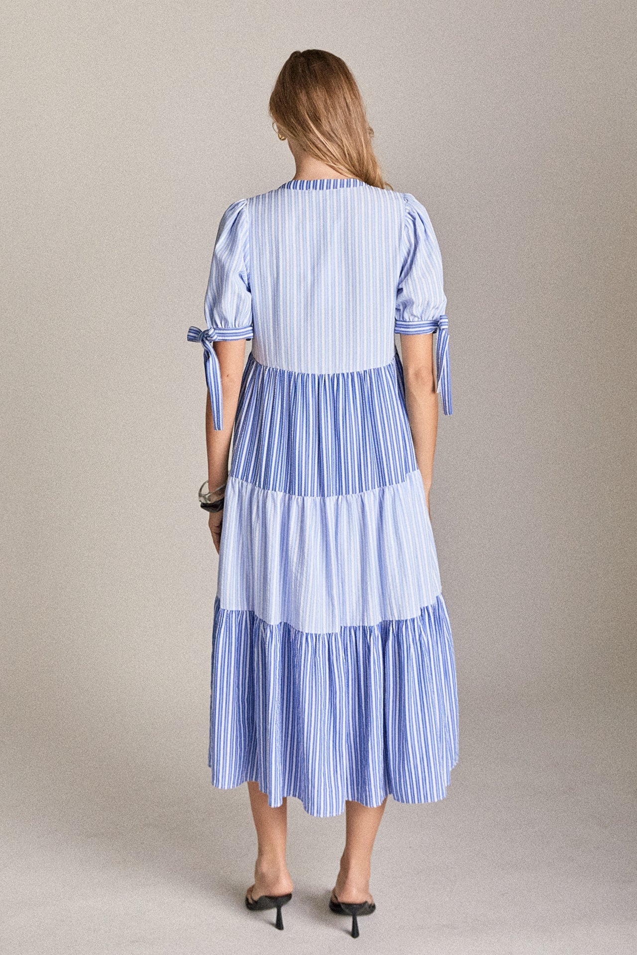 ENGLISH FACTORY - The Ava Stripe Dress - DRESSES available at Objectrare