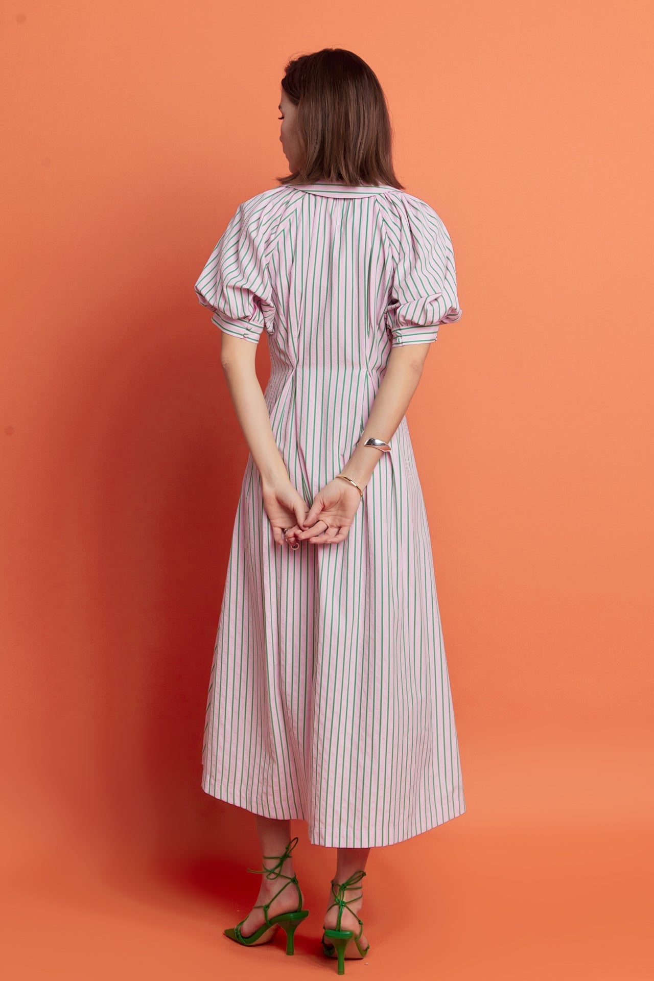 ENGLISH FACTORY - Stripe Shirt Midi Dress - DRESSES available at Objectrare