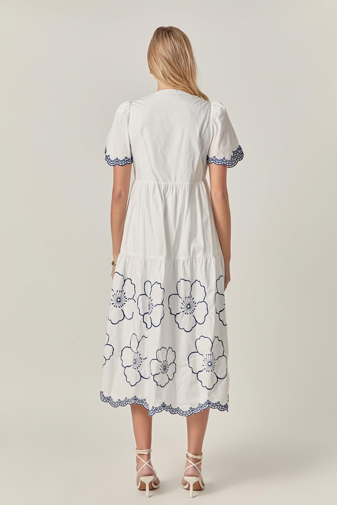 ENGLISH FACTORY - Blossom Edge Midi Dress - DRESSES available at Objectrare