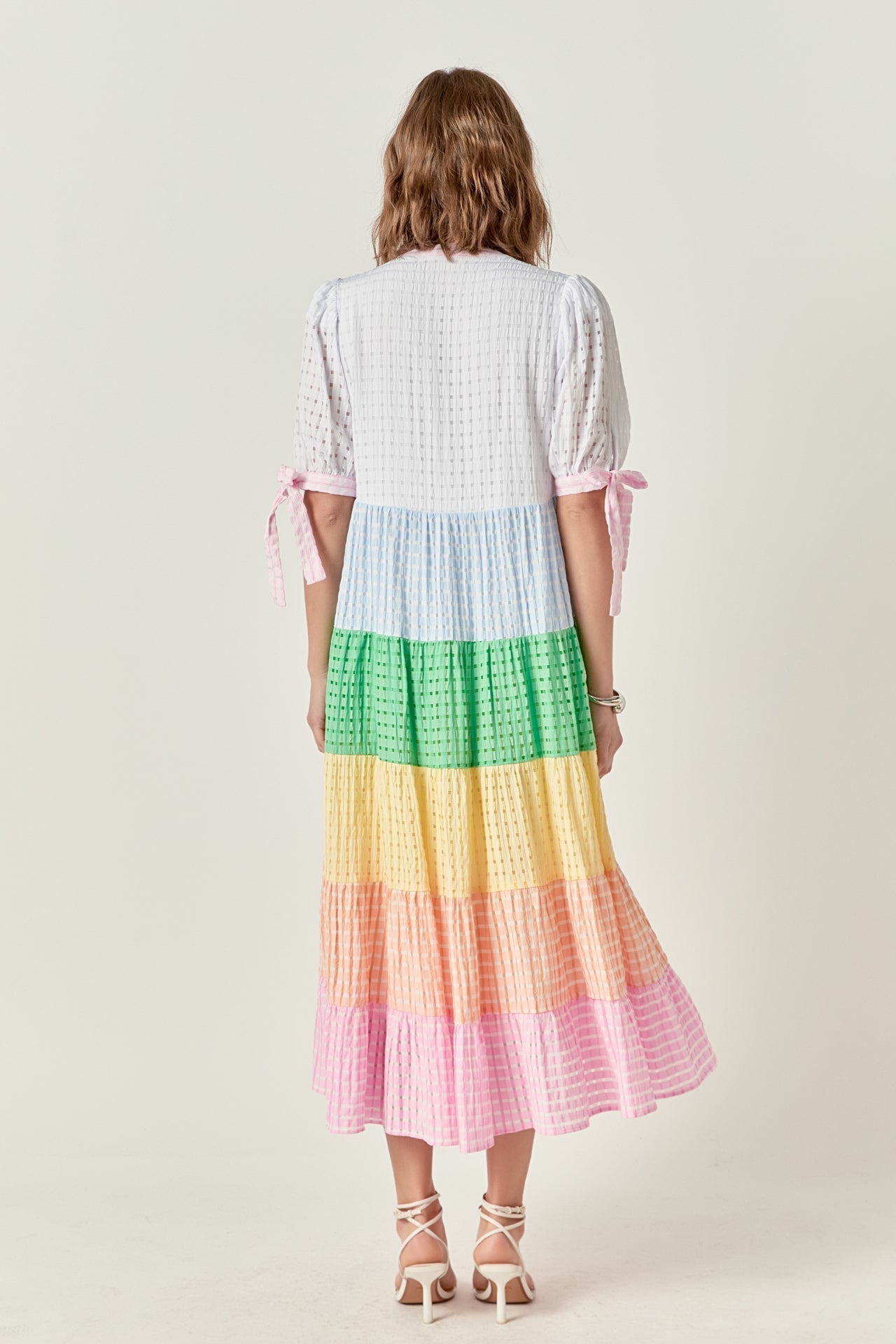 ENGLISH FACTORY - Sunni Color Block Midi Dress - DRESSES available at Objectrare