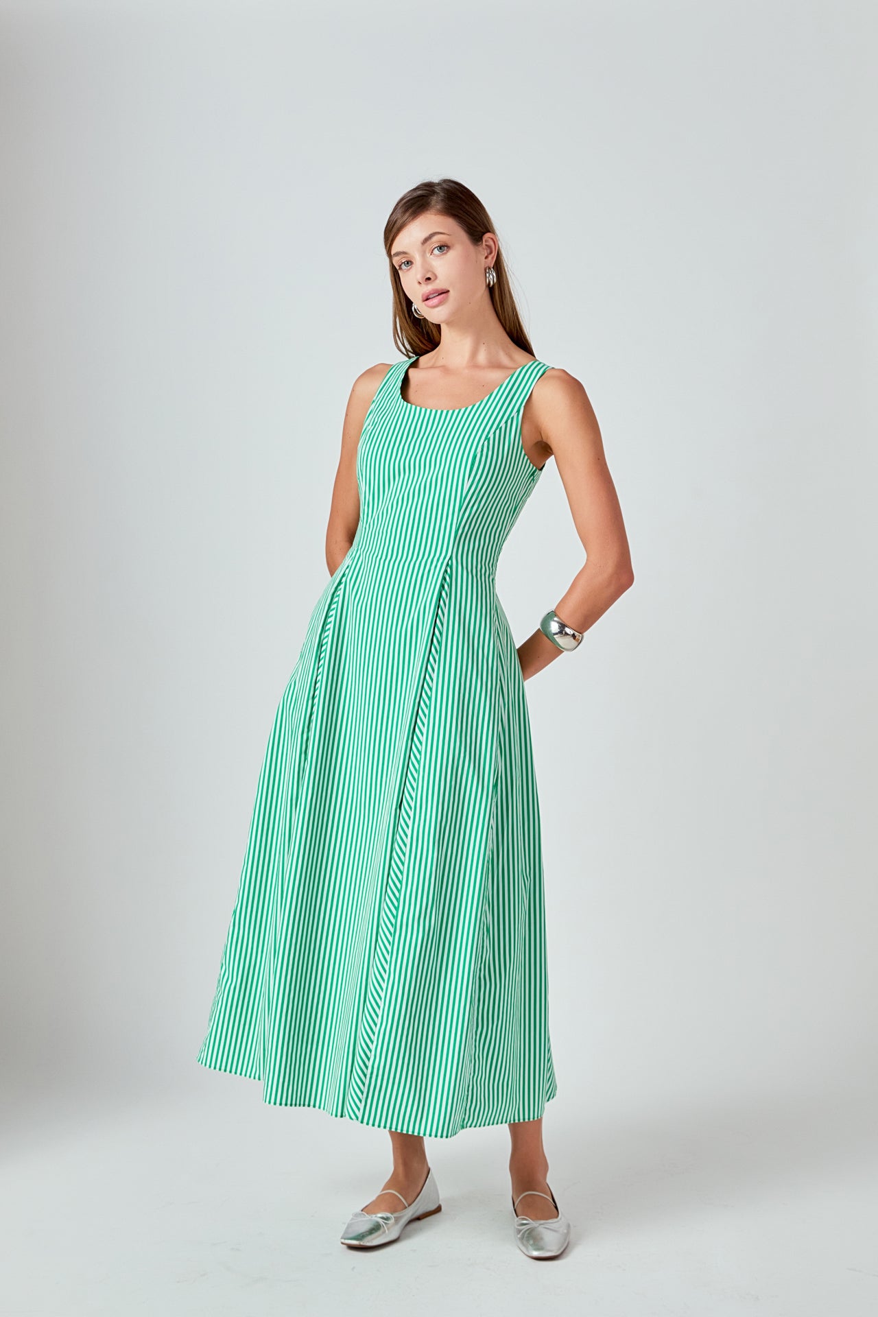 ENGLISH FACTORY - Aubrey Godet Midi Dress - DRESSES available at Objectrare