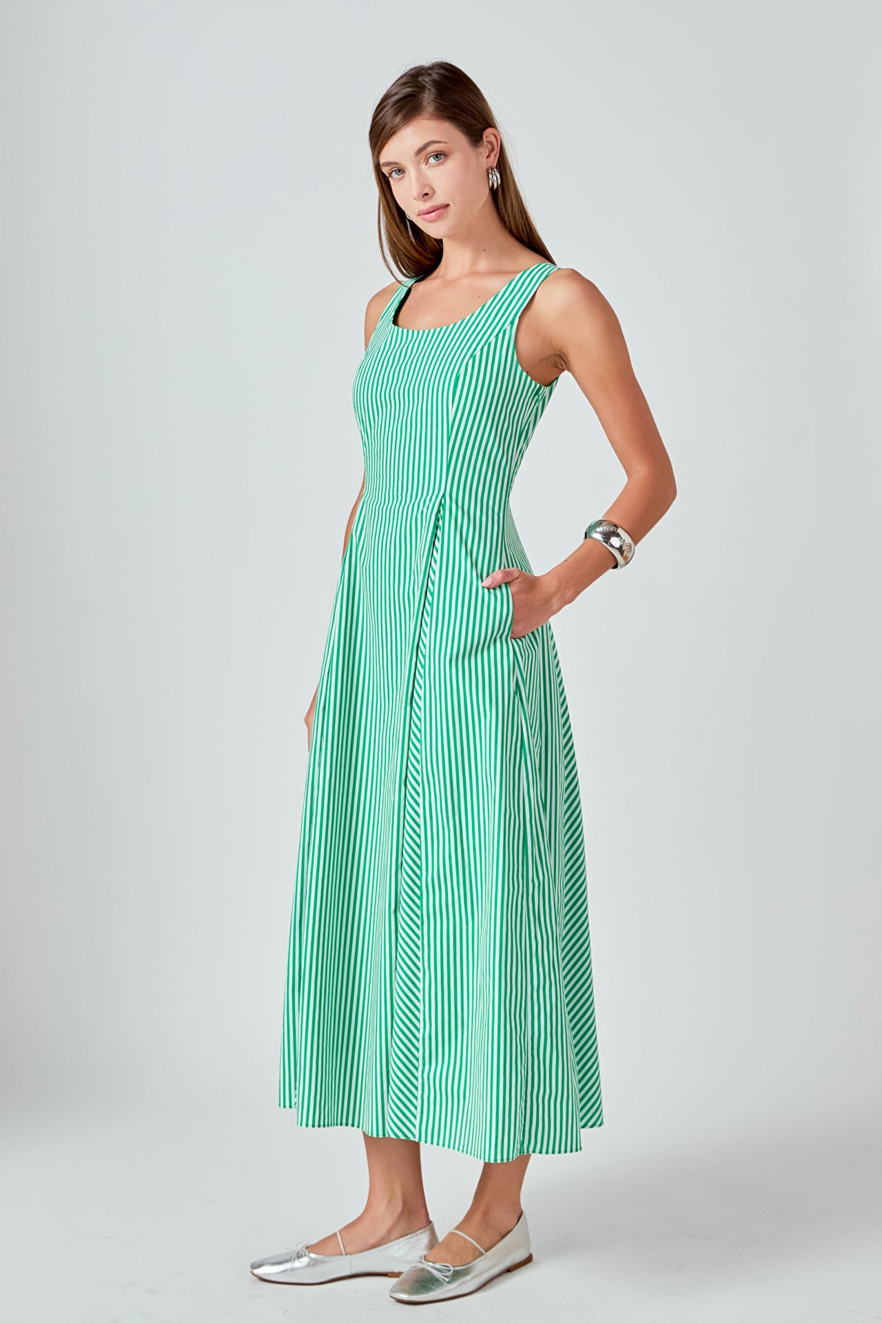 ENGLISH FACTORY - Aubrey Godet Midi Dress - DRESSES available at Objectrare