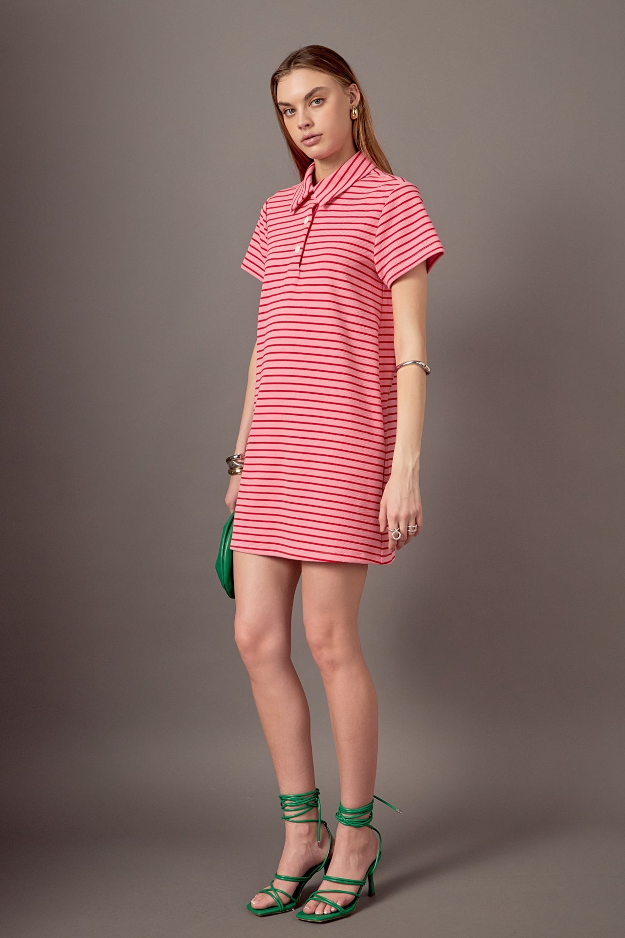 Lauren Stretch Striped Mini Dress