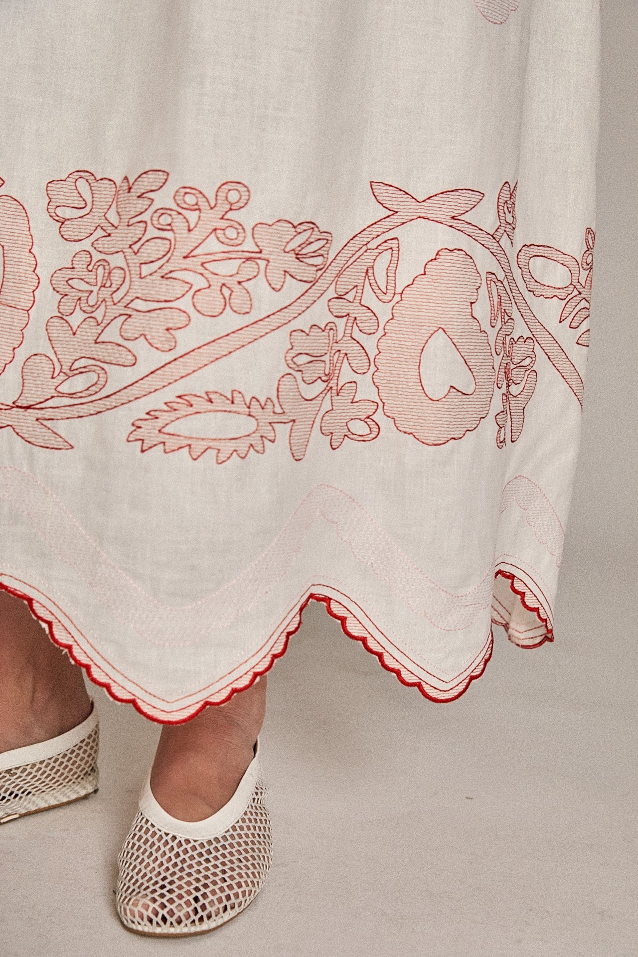 ENGLISH FACTORY - The Elodie Embroidered Maxi Dress - DRESSES available at Objectrare