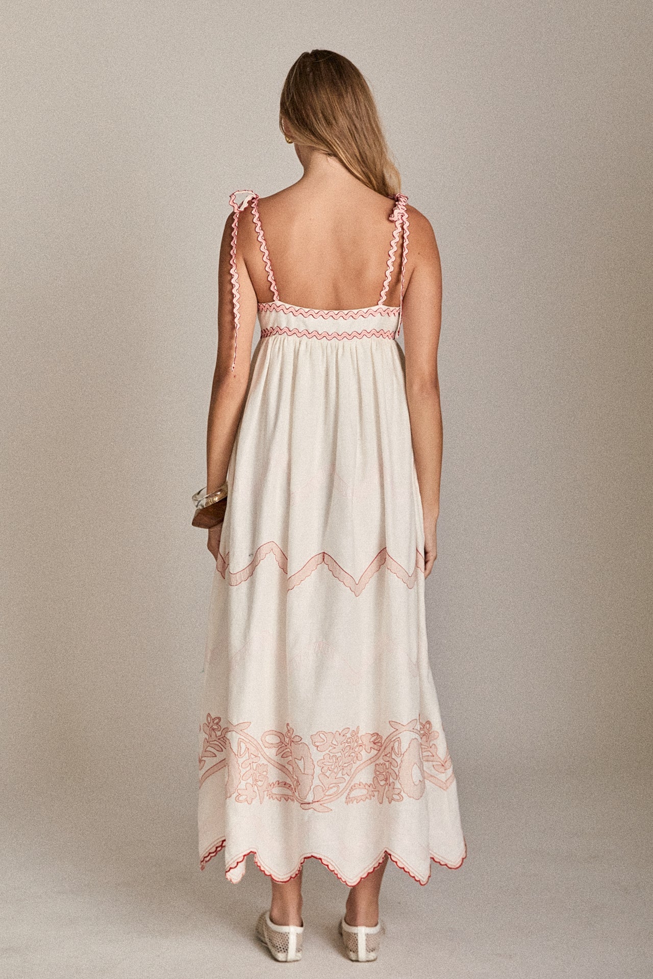 ENGLISH FACTORY - The Elodie Embroidered Maxi Dress - DRESSES available at Objectrare