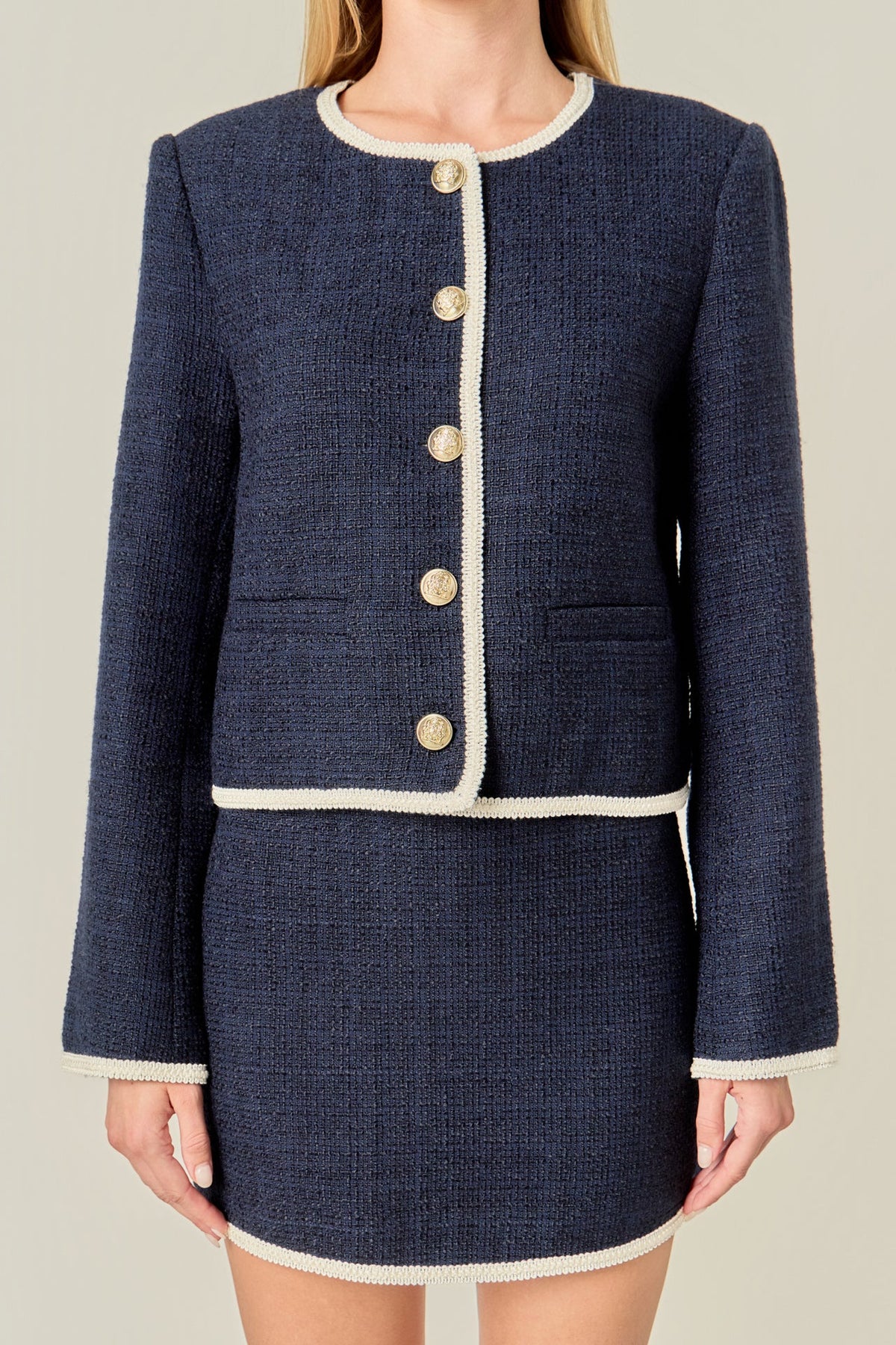 ENGLISH FACTORY - Blair Tweed Jacket - JACKETS available at Objectrare