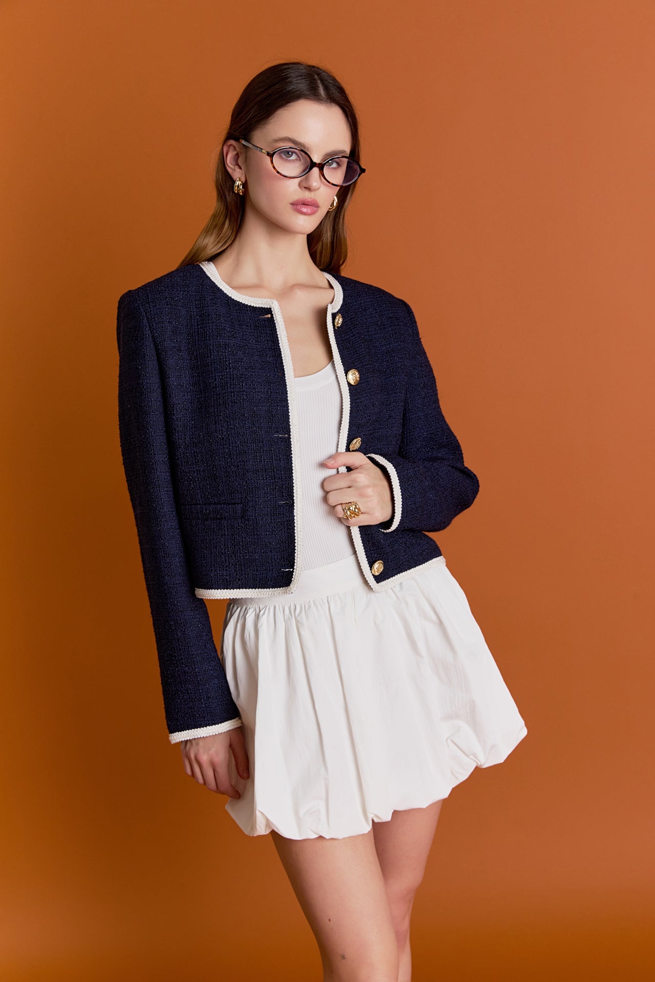 ENGLISH FACTORY - Blair Tweed Jacket - JACKETS available at Objectrare