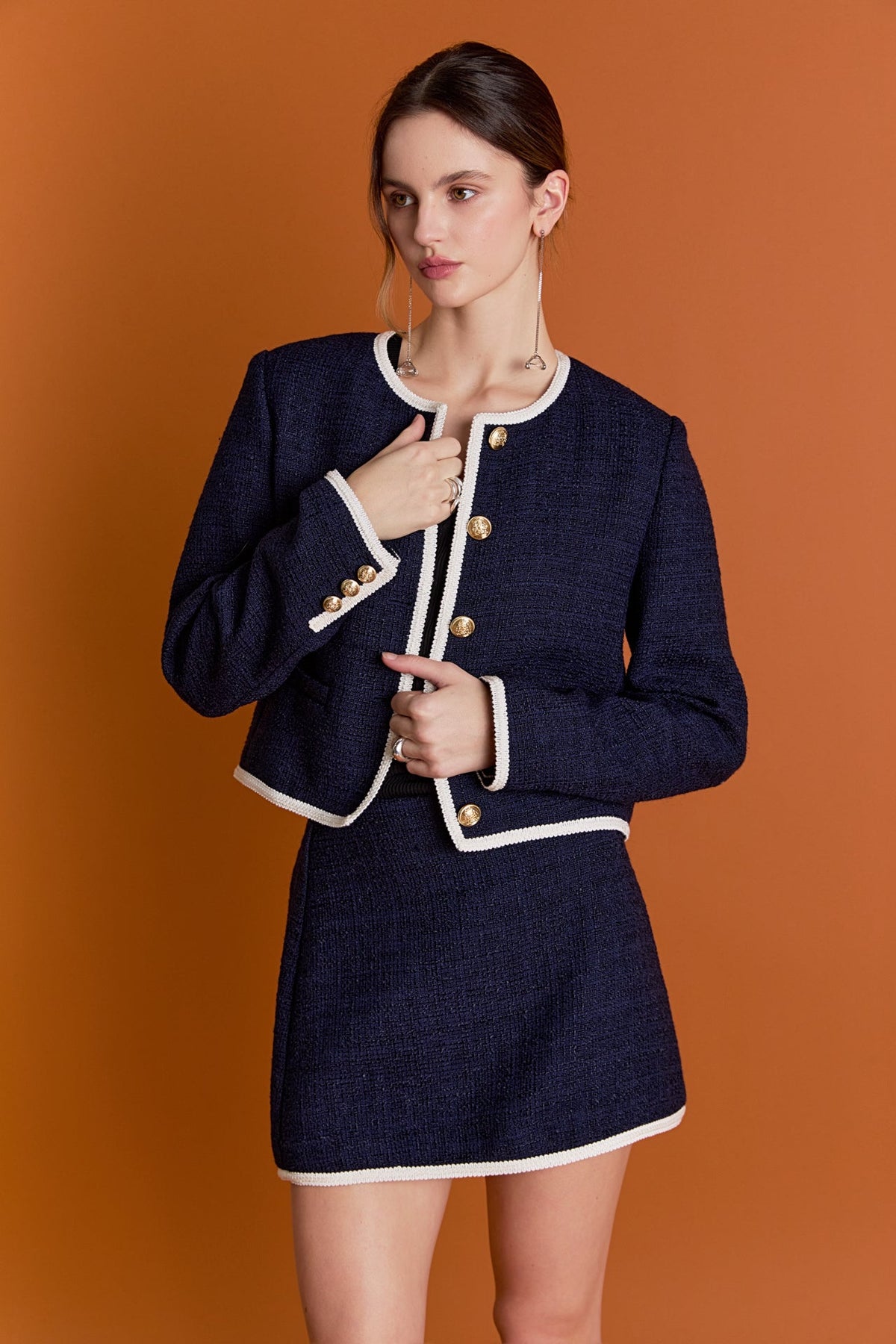 ENGLISH FACTORY - Blair Tweed Skirt - SKIRTS available at Objectrare