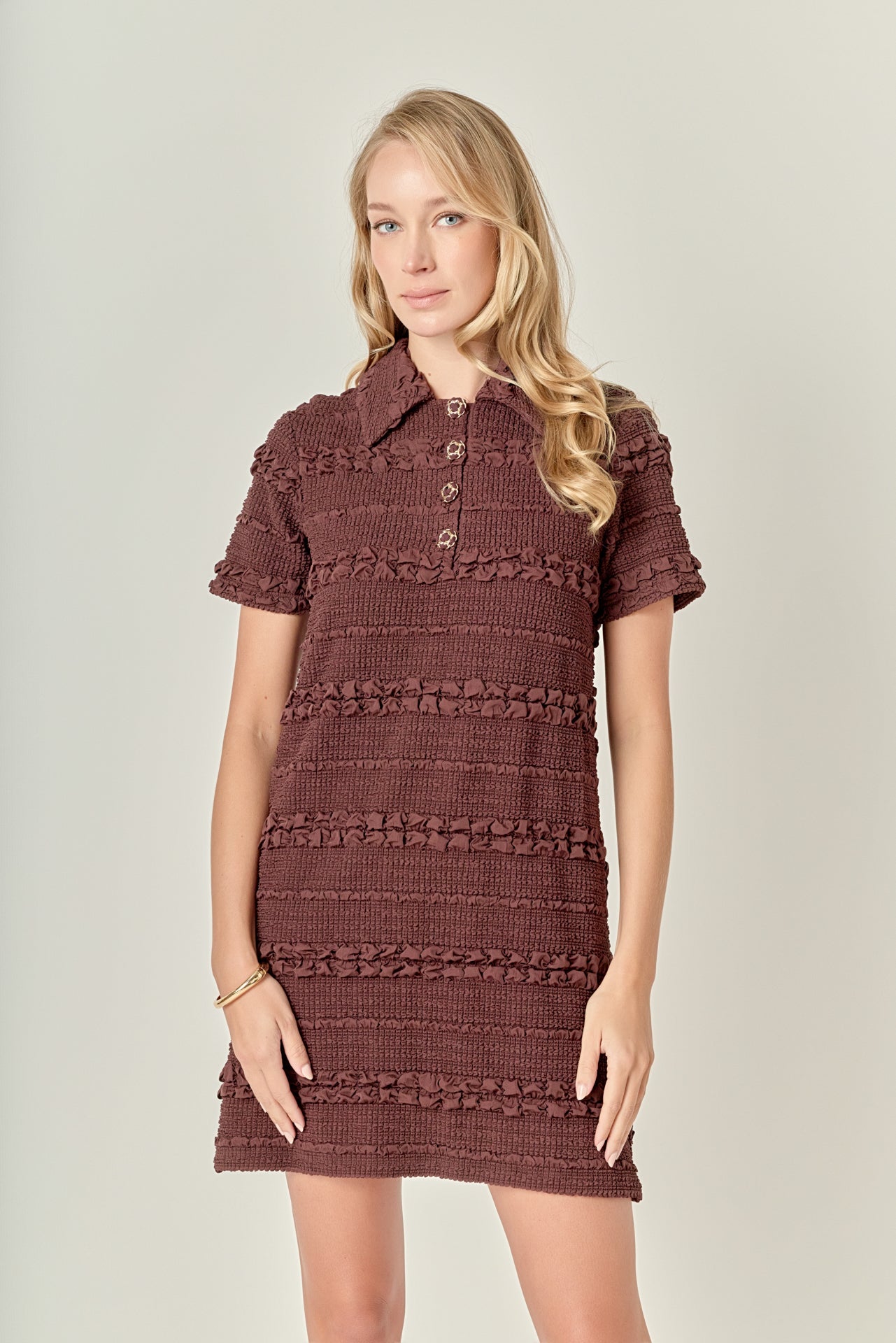 Textured Mini Dress