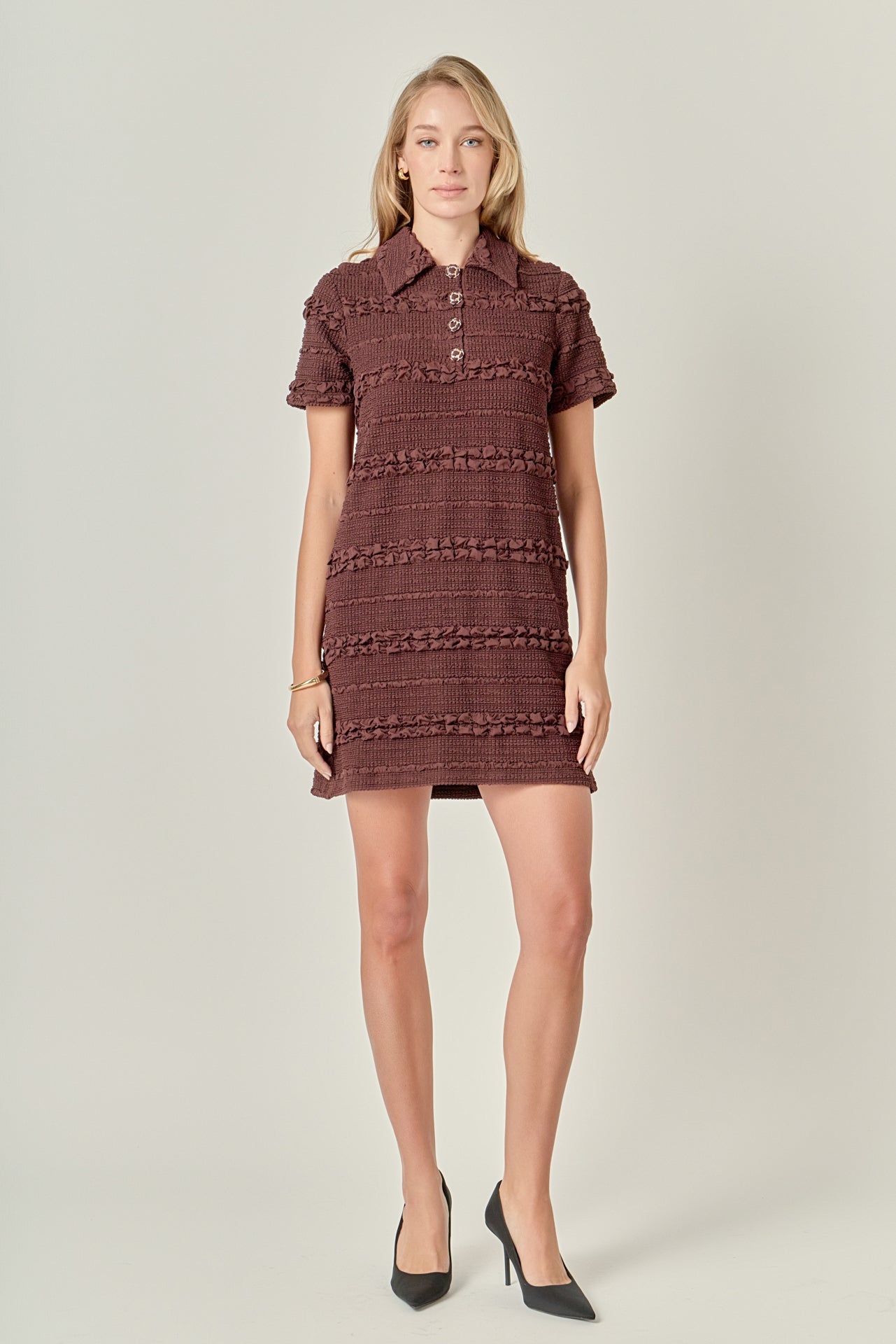 Textured Mini Dress