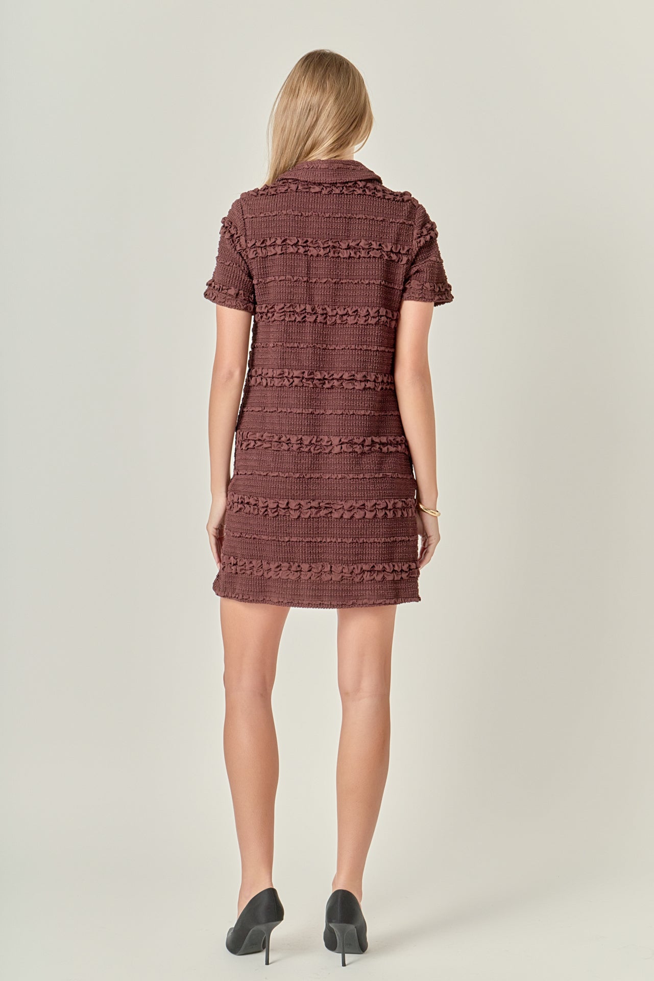 Textured Mini Dress