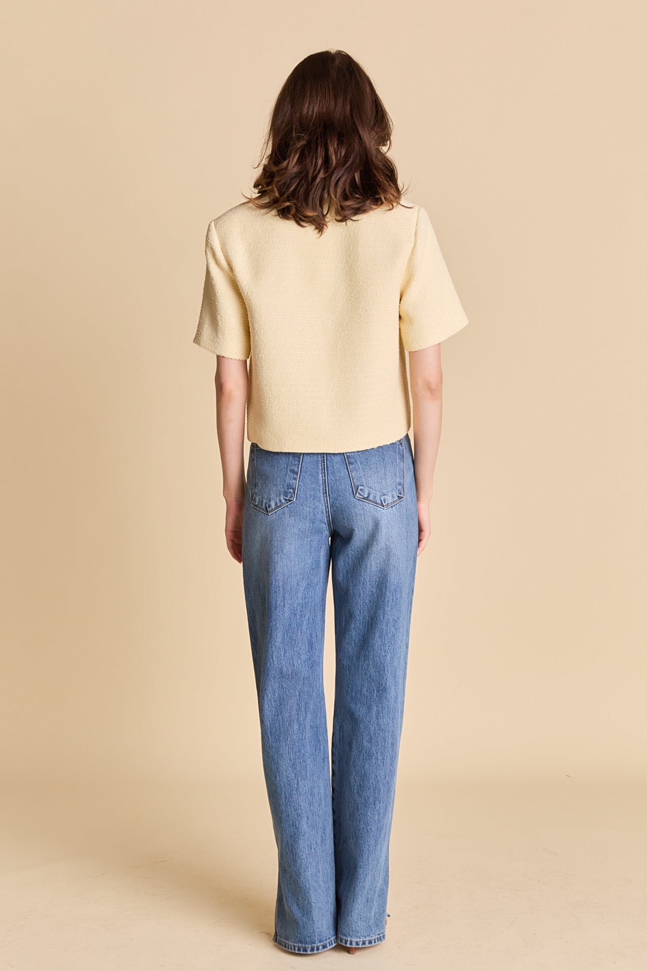 ENGLISH FACTORY - Tweed Short Sleeve Shirt - SHIRTS & BLOUSES available at Objectrare