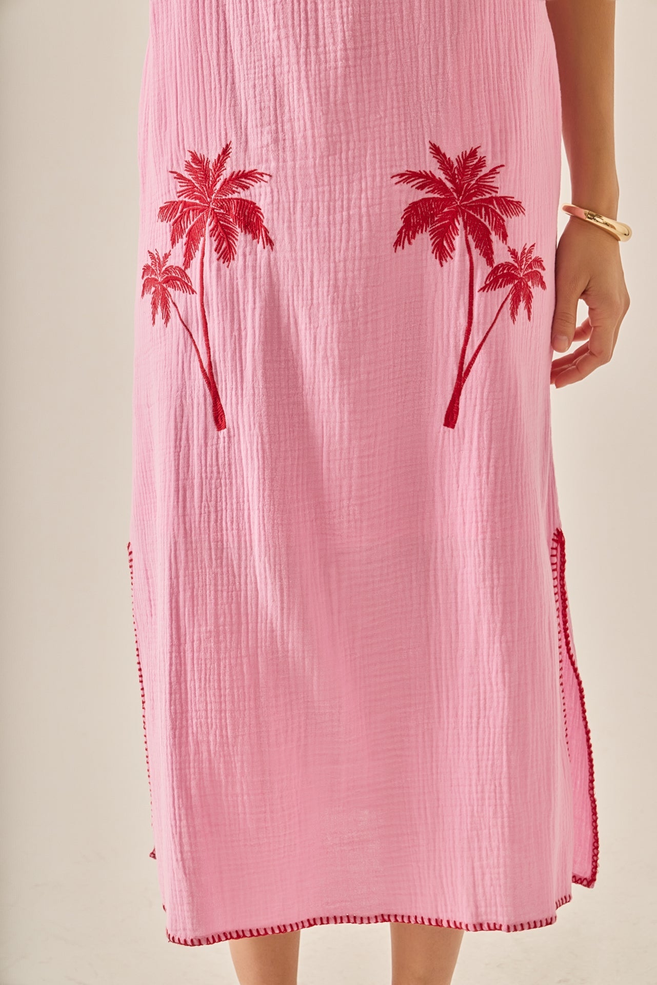 ENGLISH FACTORY - The Aria Tropical Embroidered Midi Dress - DRESSES available at Objectrare