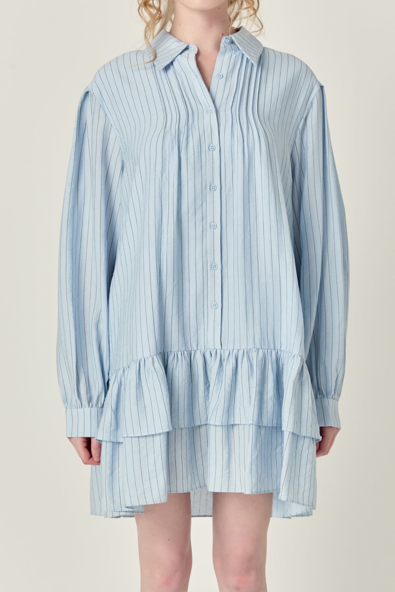 ENGLISH FACTORY - Stripe Sheer Mini Dress - DRESSES available at Objectrare