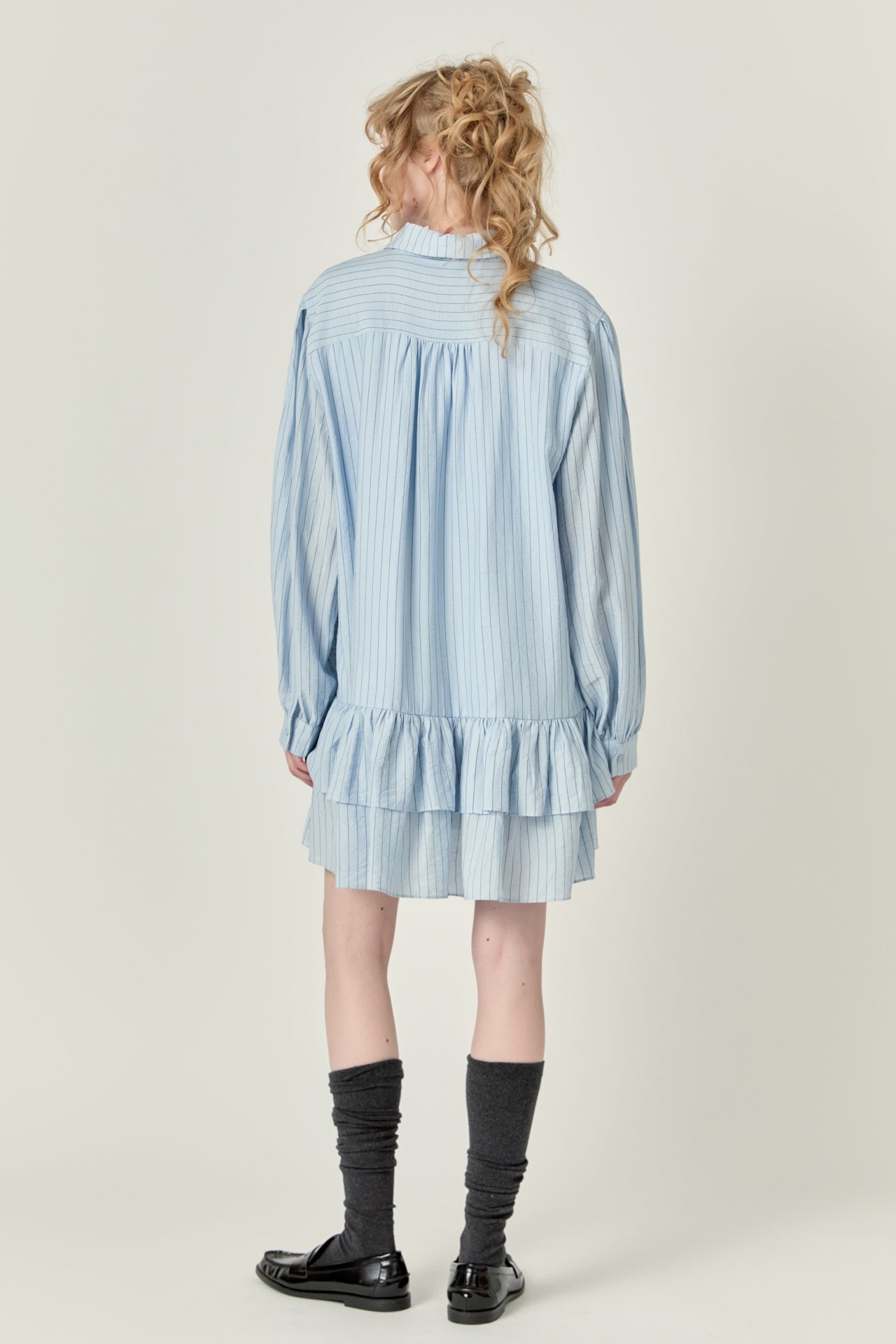 ENGLISH FACTORY - Stripe Sheer Mini Dress - DRESSES available at Objectrare