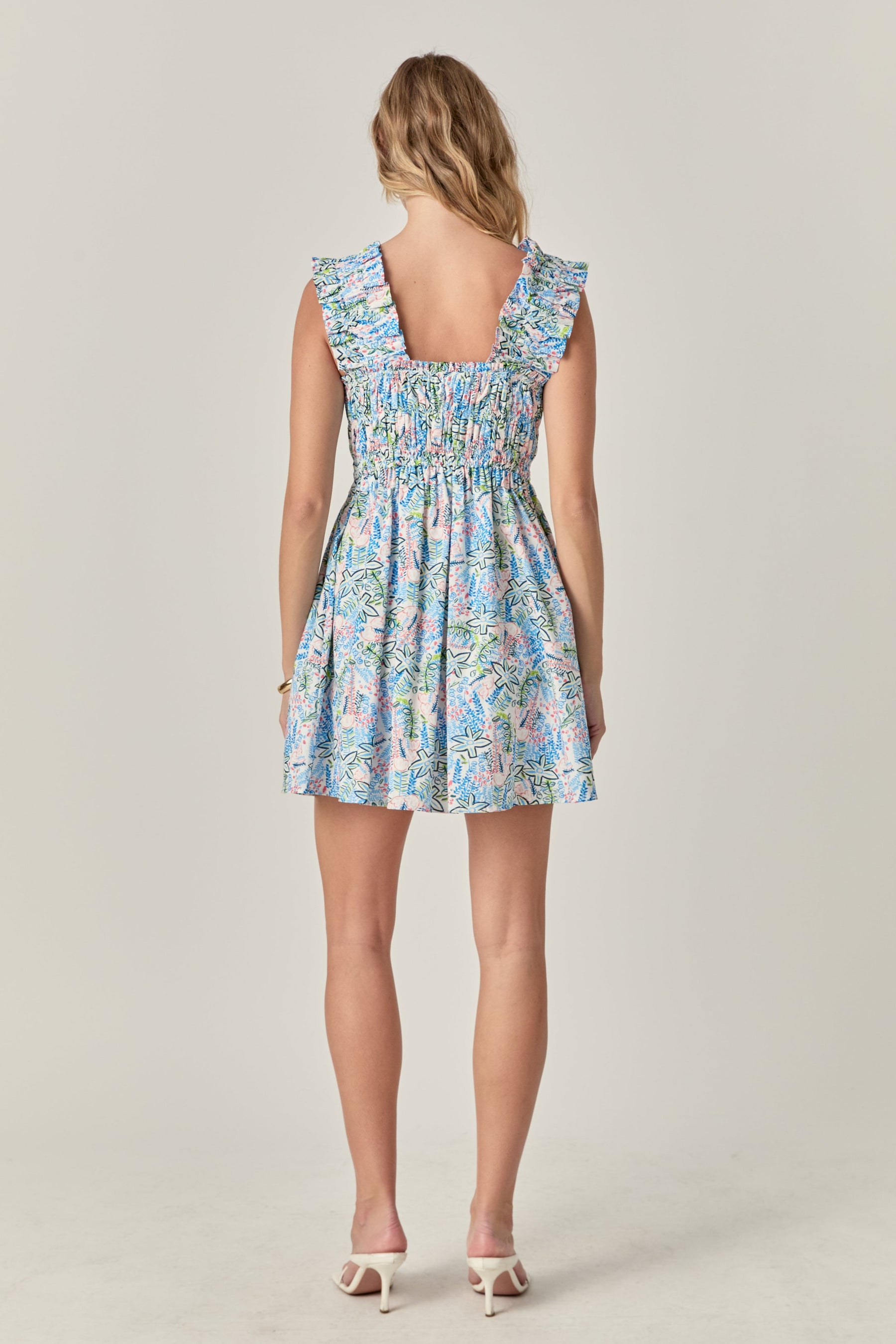ENGLISH FACTORY - Print Ruffle Midi Dress - DRESSES available at Objectrare