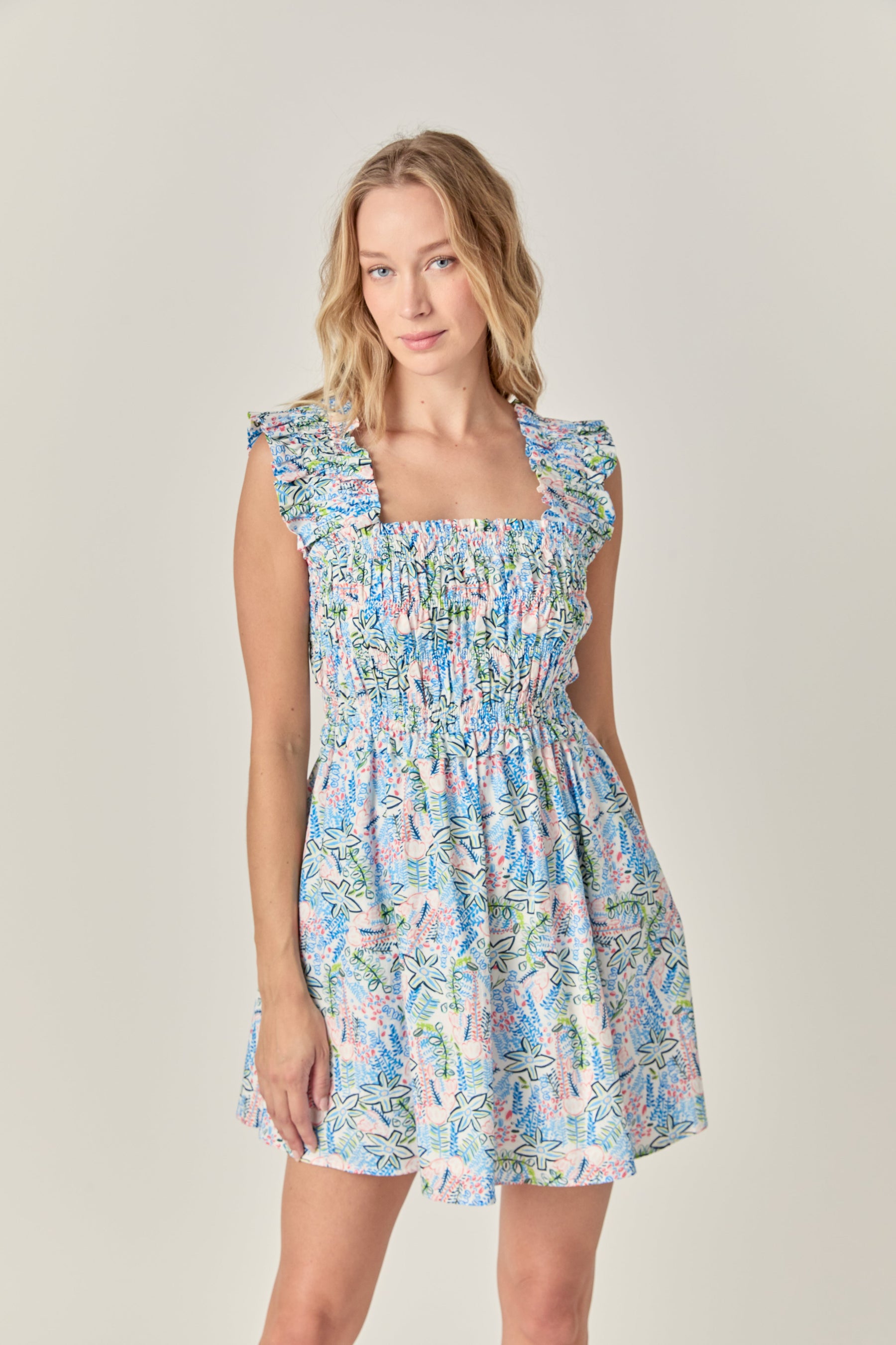 ENGLISH FACTORY - Print Ruffle Midi Dress - DRESSES available at Objectrare
