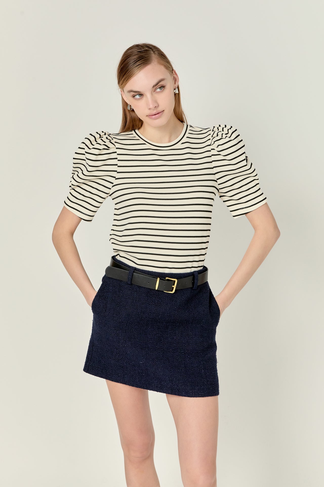 ENGLISH FACTORY - RAINBOW KNIT SHORT S/V TOP - TOPS available at Objectrare