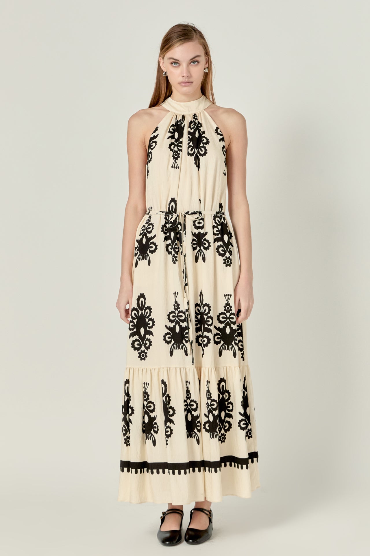 ENGLISH FACTORY - Print Collared Midi Dress - DRESSES available at Objectrare