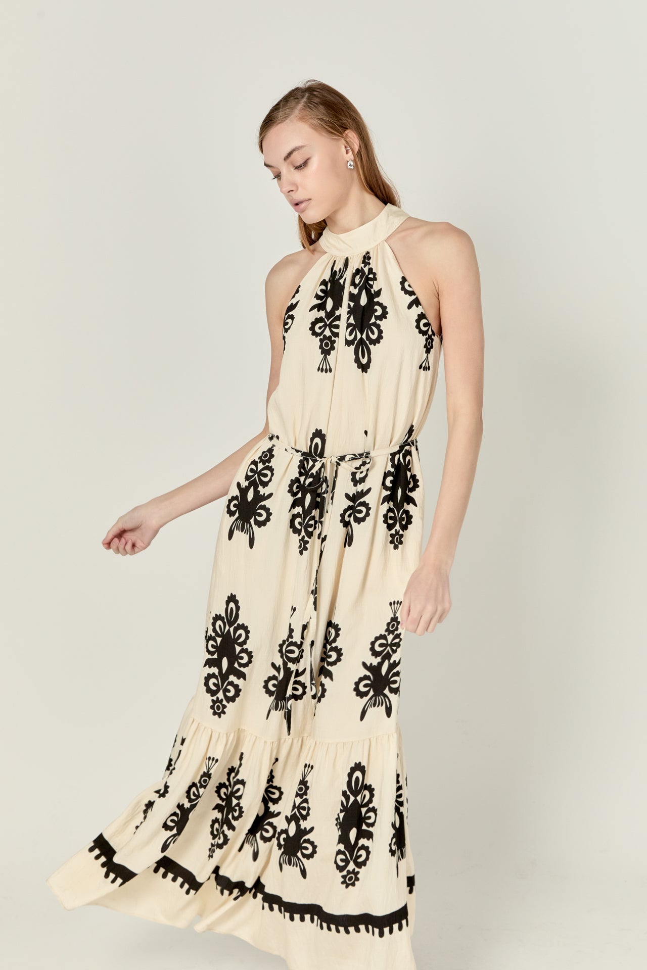 ENGLISH FACTORY - Print Collared Midi Dress - DRESSES available at Objectrare