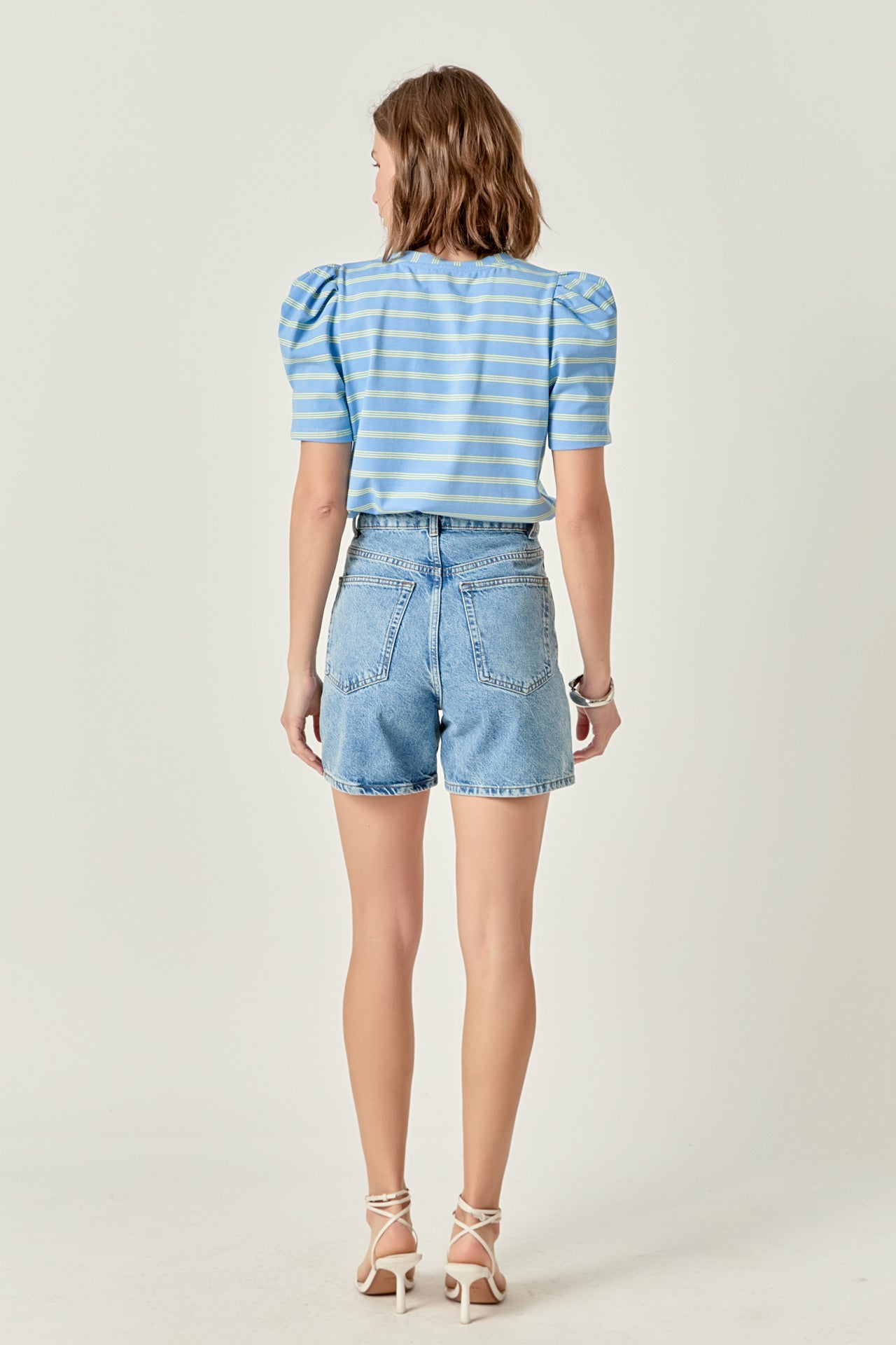 ENGLISH FACTORY - Stripe Knit Shirt Top - TOPS available at Objectrare